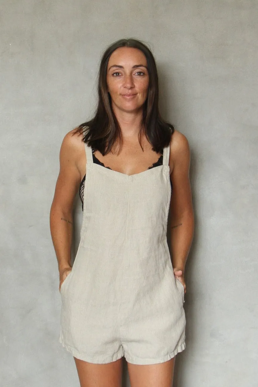 MILOS LINEN PLAYSUIT sold by Atilla & Co