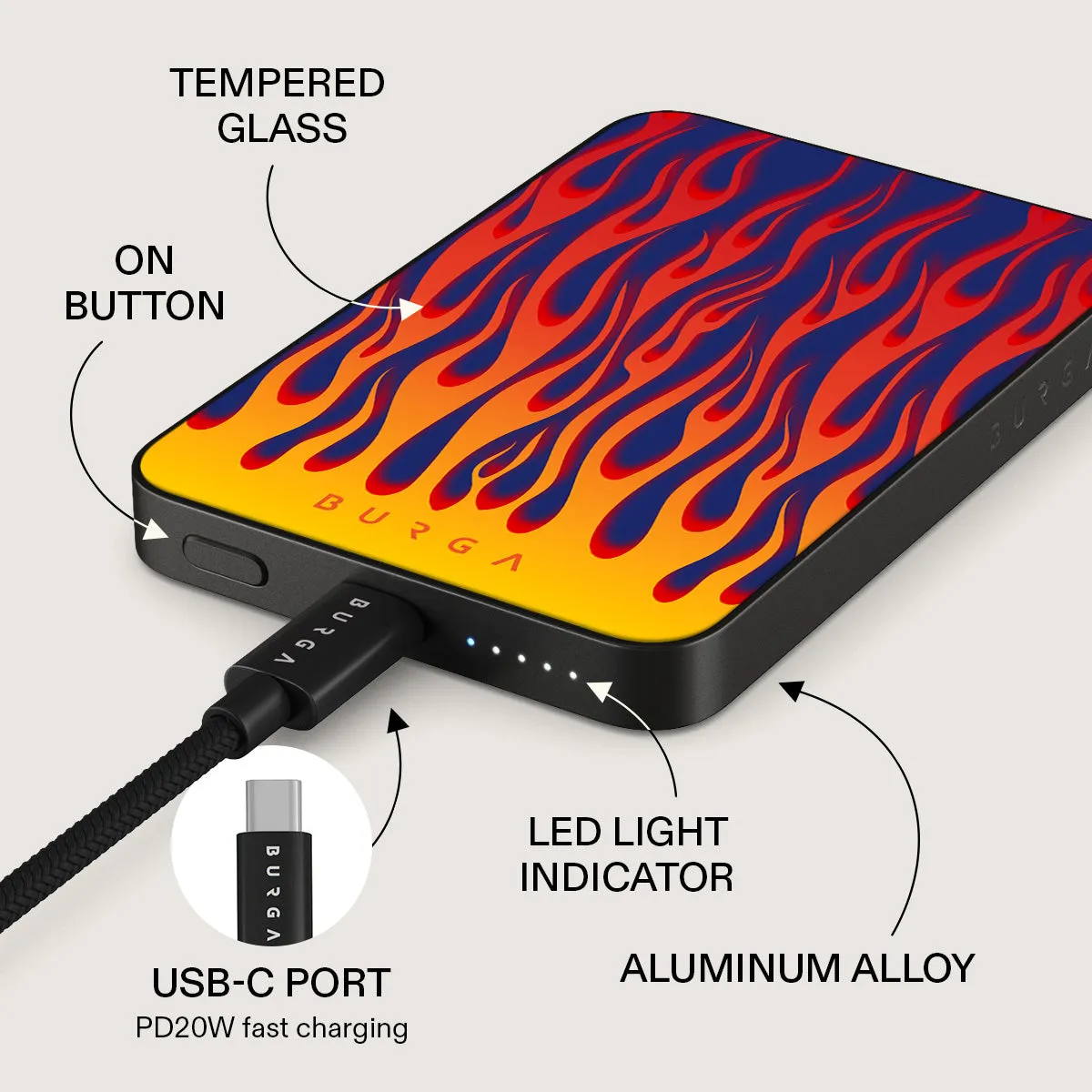 Tribal - Magnetic Power Bank sold by burga product image thumbnail 5