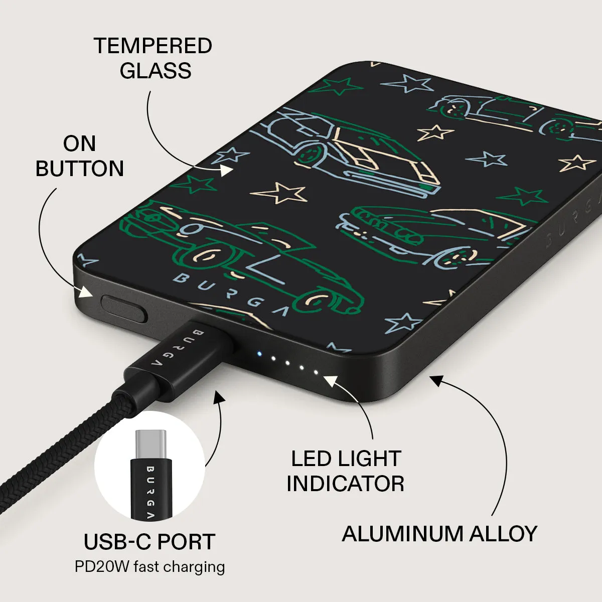 Big Dreams - Magnetic Power Bank sold by burga product image thumbnail 5