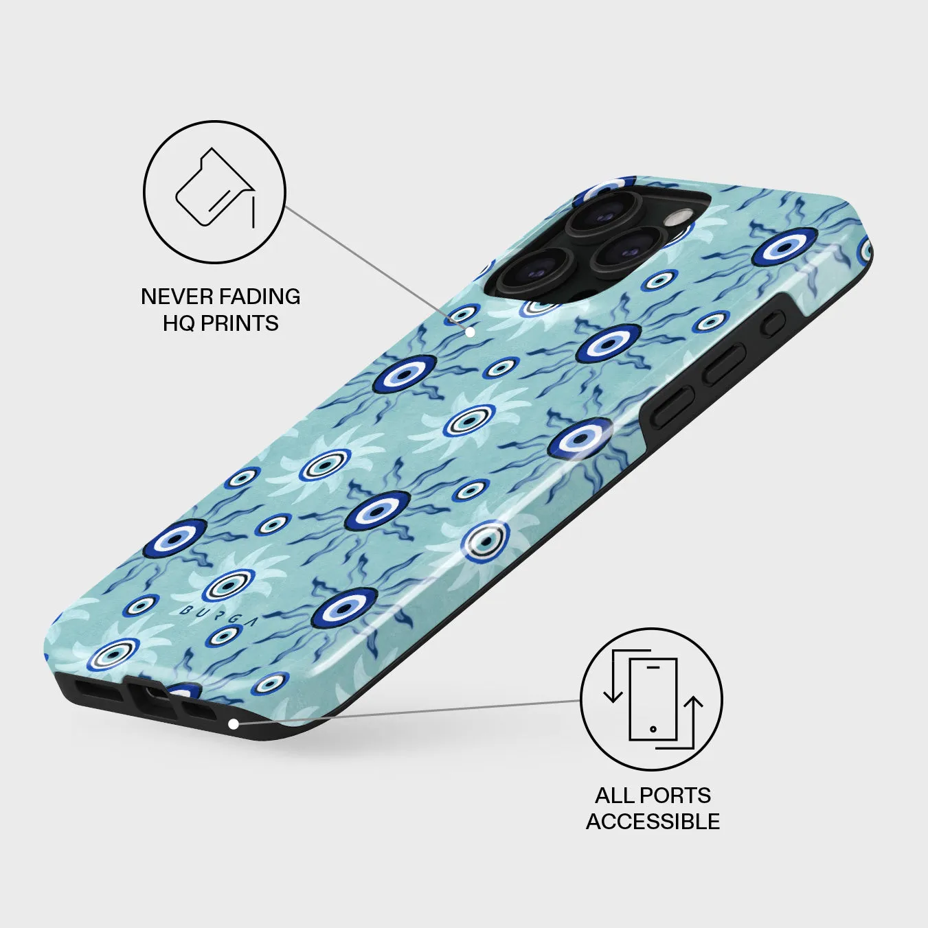 Blue Gaze - iPhone 15 Pro Max Case sold by burga product image thumbnail 3
