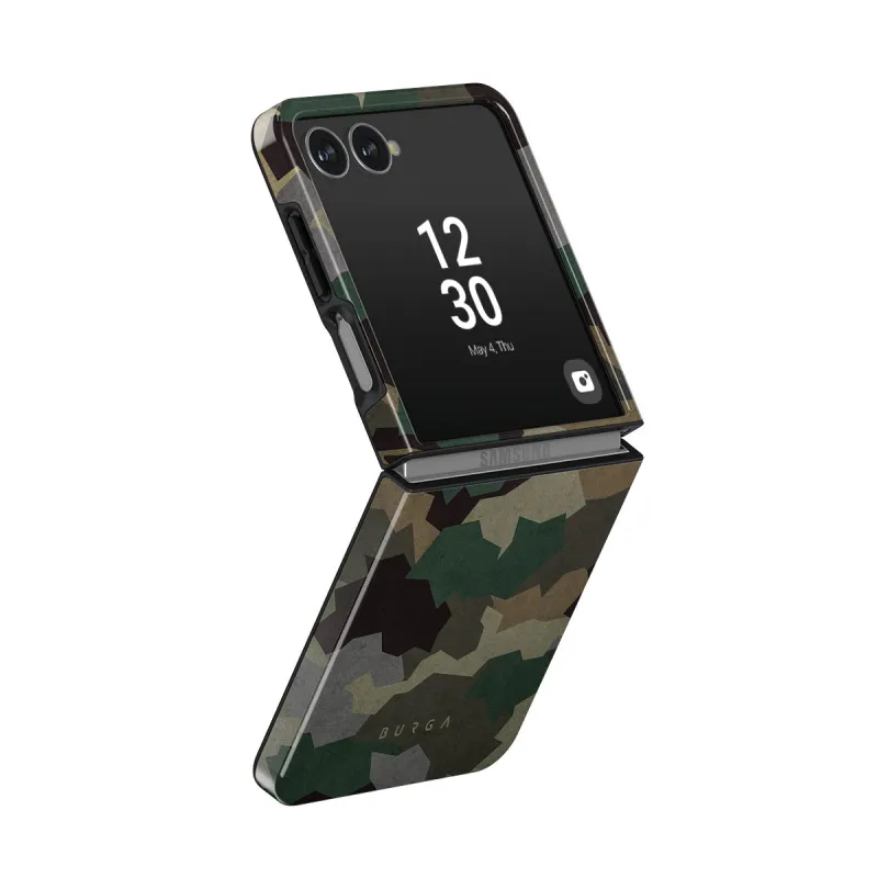 Tropical Green Camo - Samsung Galaxy Z Flip 8 Case made by burga
