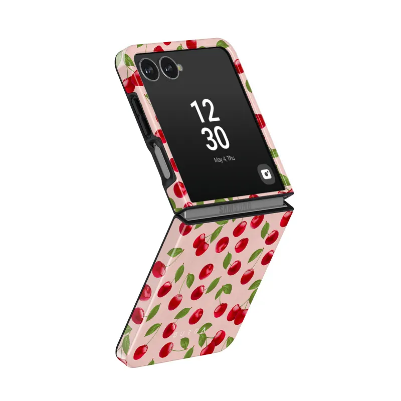 Afternoon Treat - Cherry Samsung Galaxy Z Flip 8 Case made by burga
