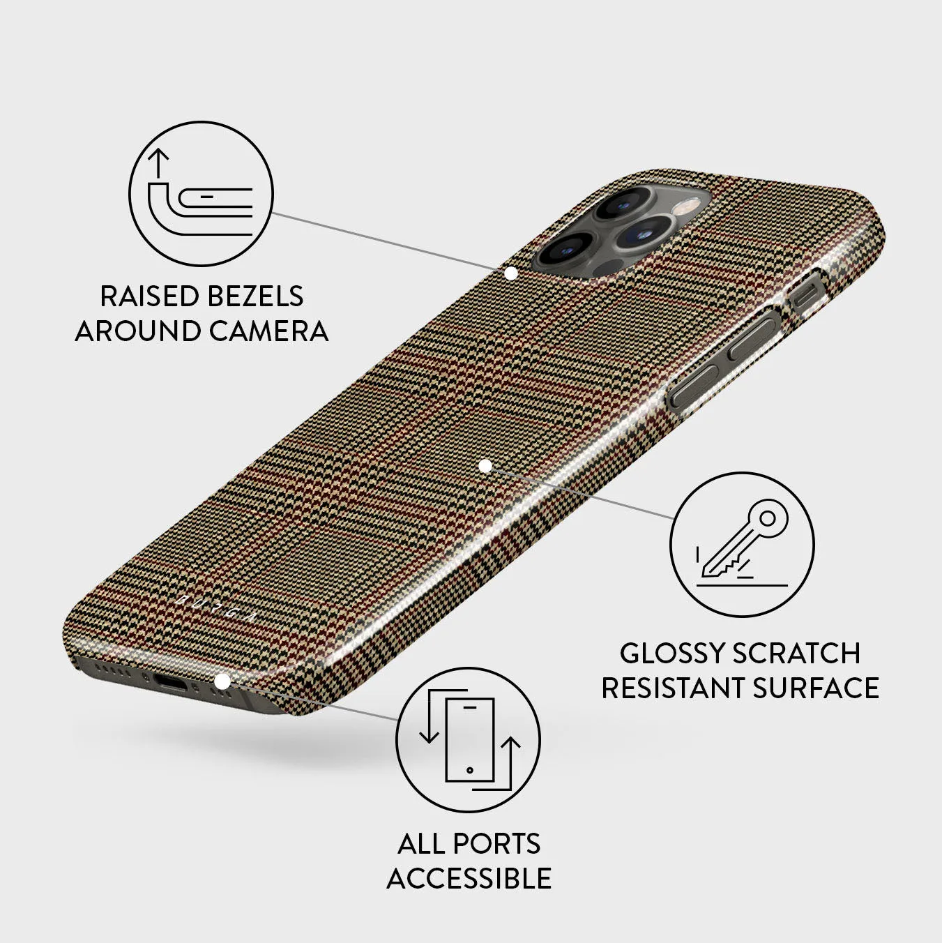Favorite Coat - Plaid iPhone 12 Pro Max Case sold by burga product image thumbnail 3