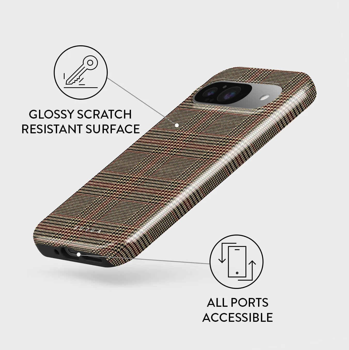 Favorite Coat - Plaid Google Pixel 9 Case sold by burga product image thumbnail 3