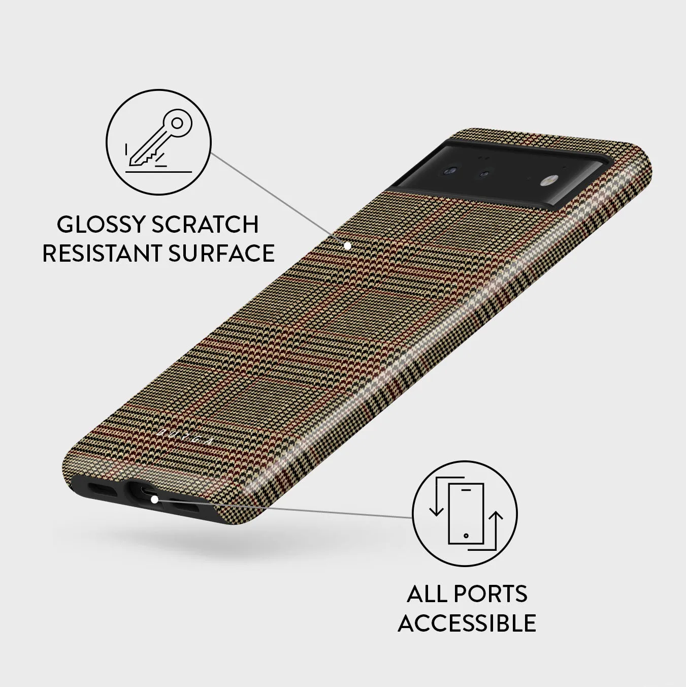 Favorite Coat - Plaid Google Pixel 6 Case sold by burga product image thumbnail 3