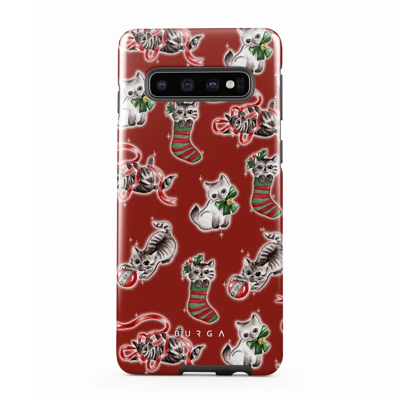 Merry Kitty - Samsung Galaxy S10 4G Case made by burga