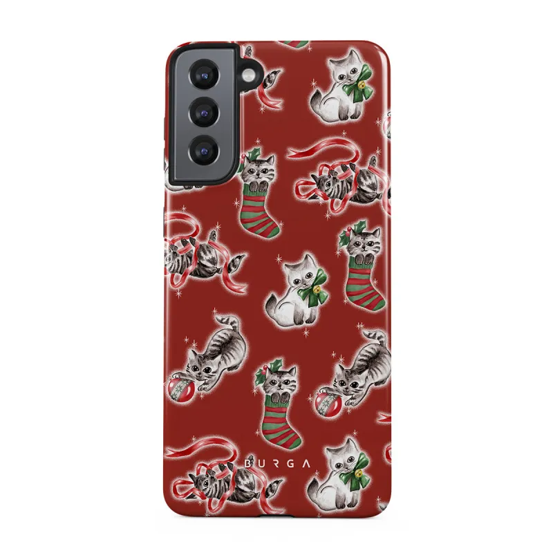 Merry Kitty - Samsung Galaxy S21 Case made by burga