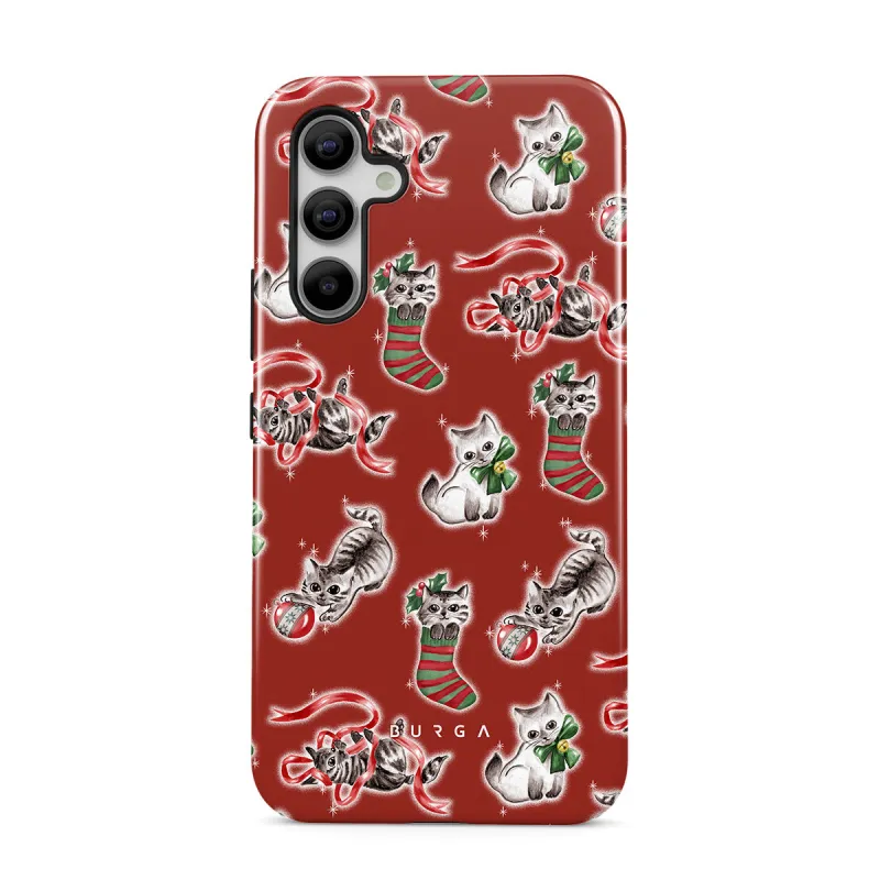 Merry Kitty - Samsung Galaxy A54 Case made by burga