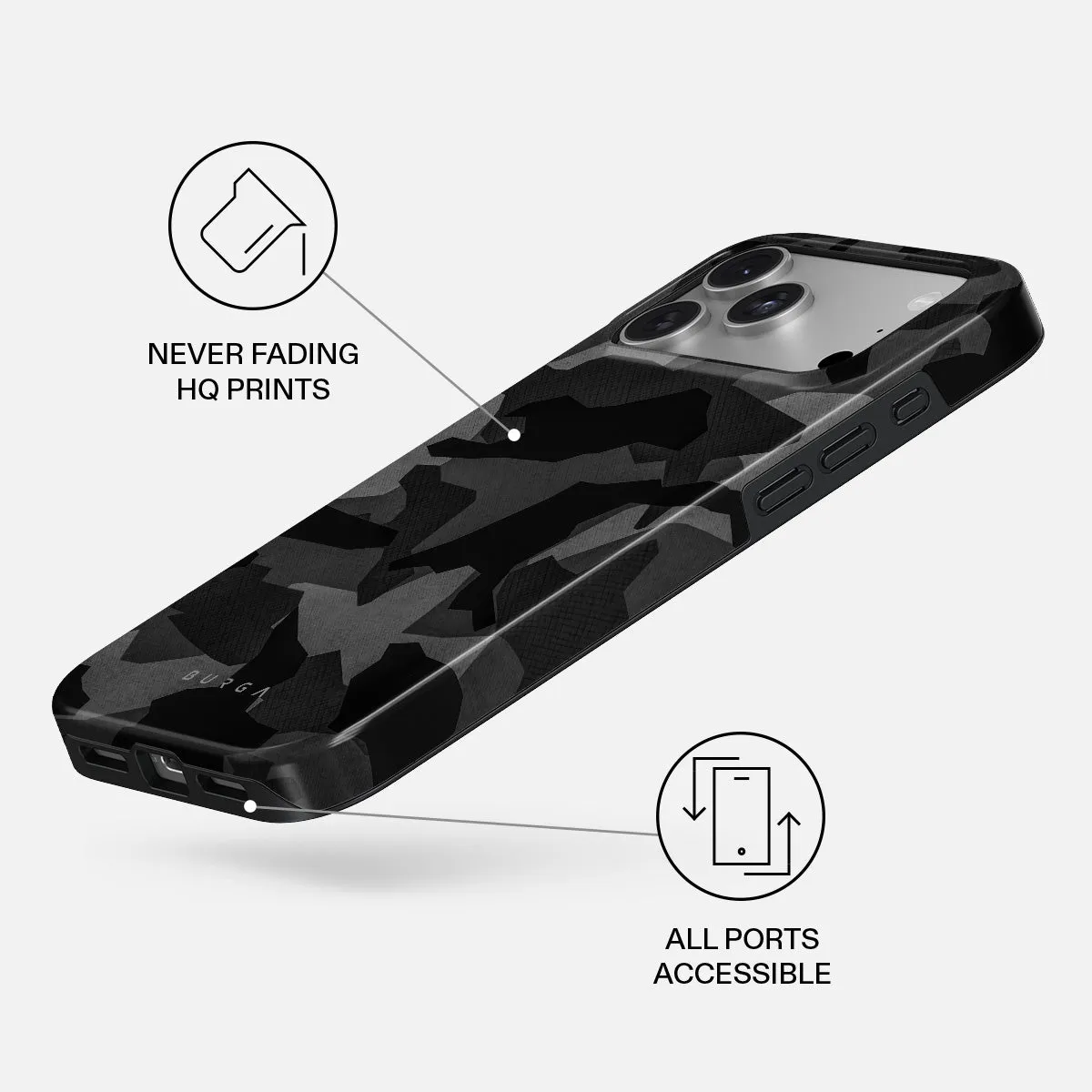Night Black Camouflage - iPhone 18 Pro Max Case sold by burga product image thumbnail 3