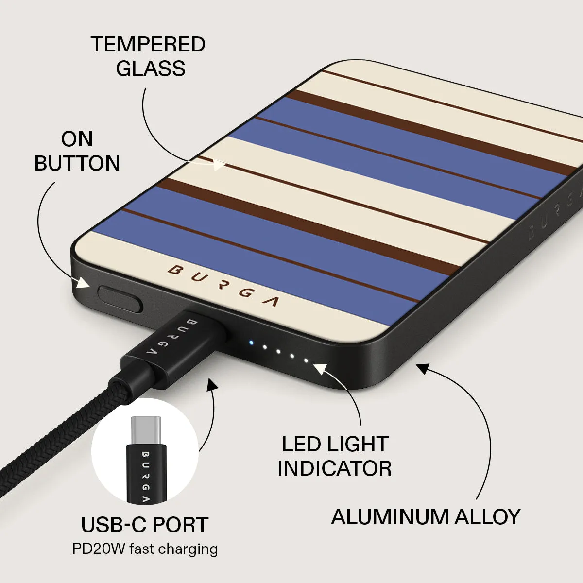 Biscotti - Magnetic Power Bank sold by burga product image thumbnail 5