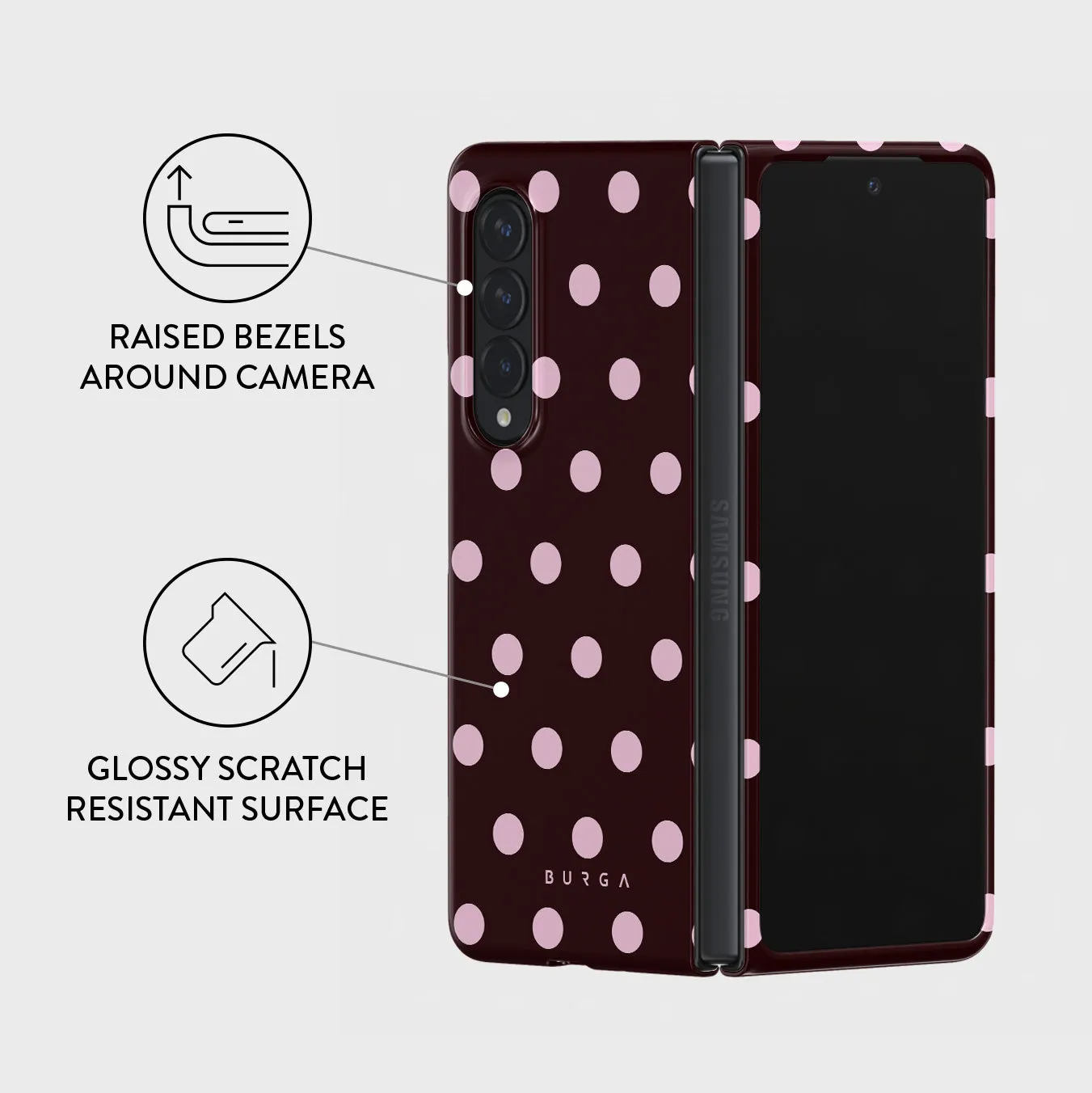 Berry Bliss - Samsung Galaxy Z Fold 4 Case sold by burga product image thumbnail 3