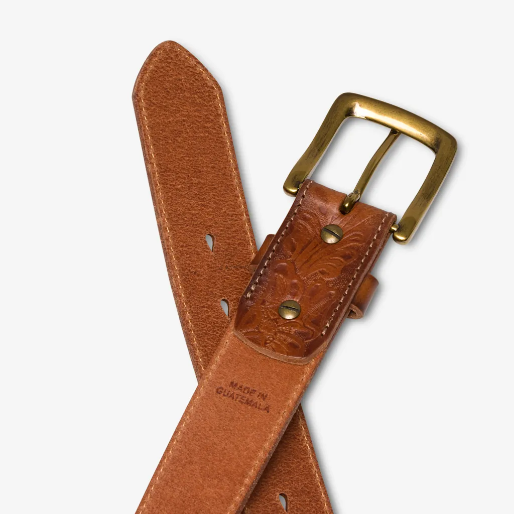 Tooled Leather Belt sold by Line of Trade product image thumbnail 4