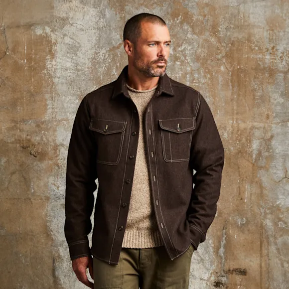 Melton Overshirt sold by Line of Trade product image thumbnail 3