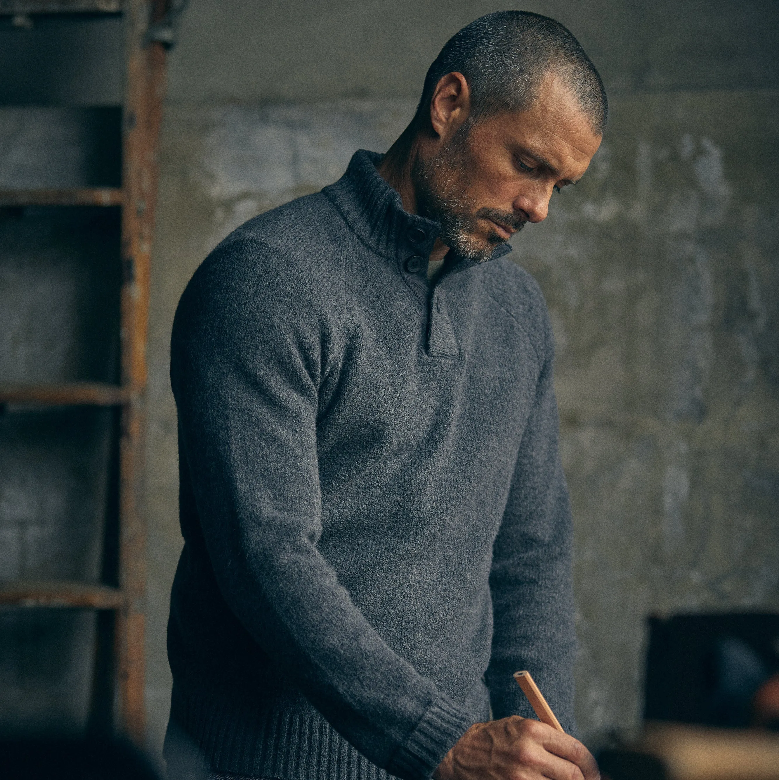 Sackett Henley Sweater sold by Line of Trade product image thumbnail 2