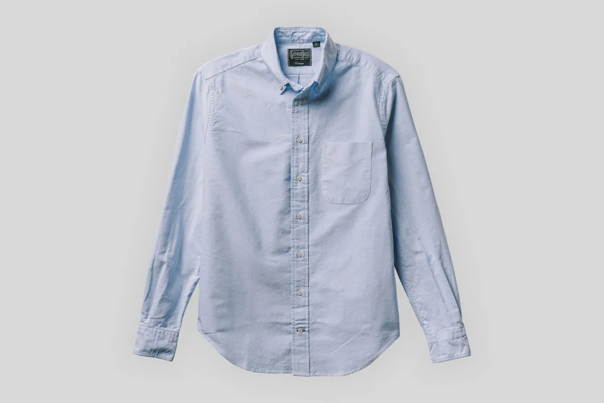 Gitman Vintage Blue Oxford Shirt sold by Norden Goods