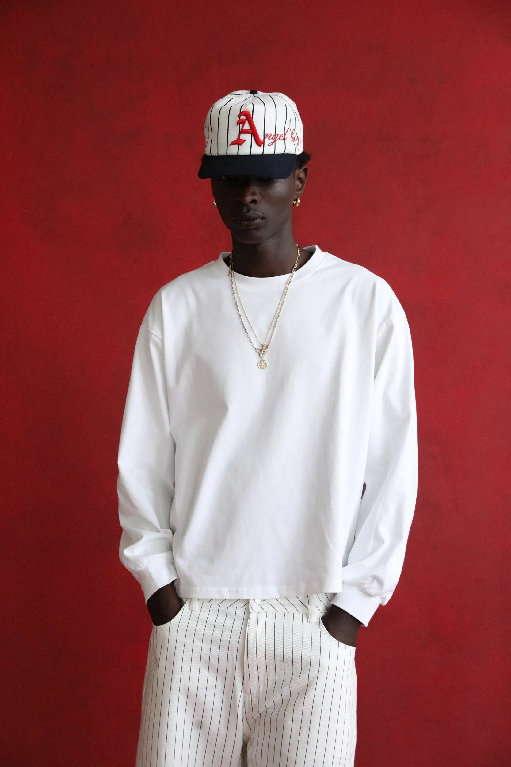 White Long Sleeve T-Shirt sold by Angel Boy product image thumbnail 4