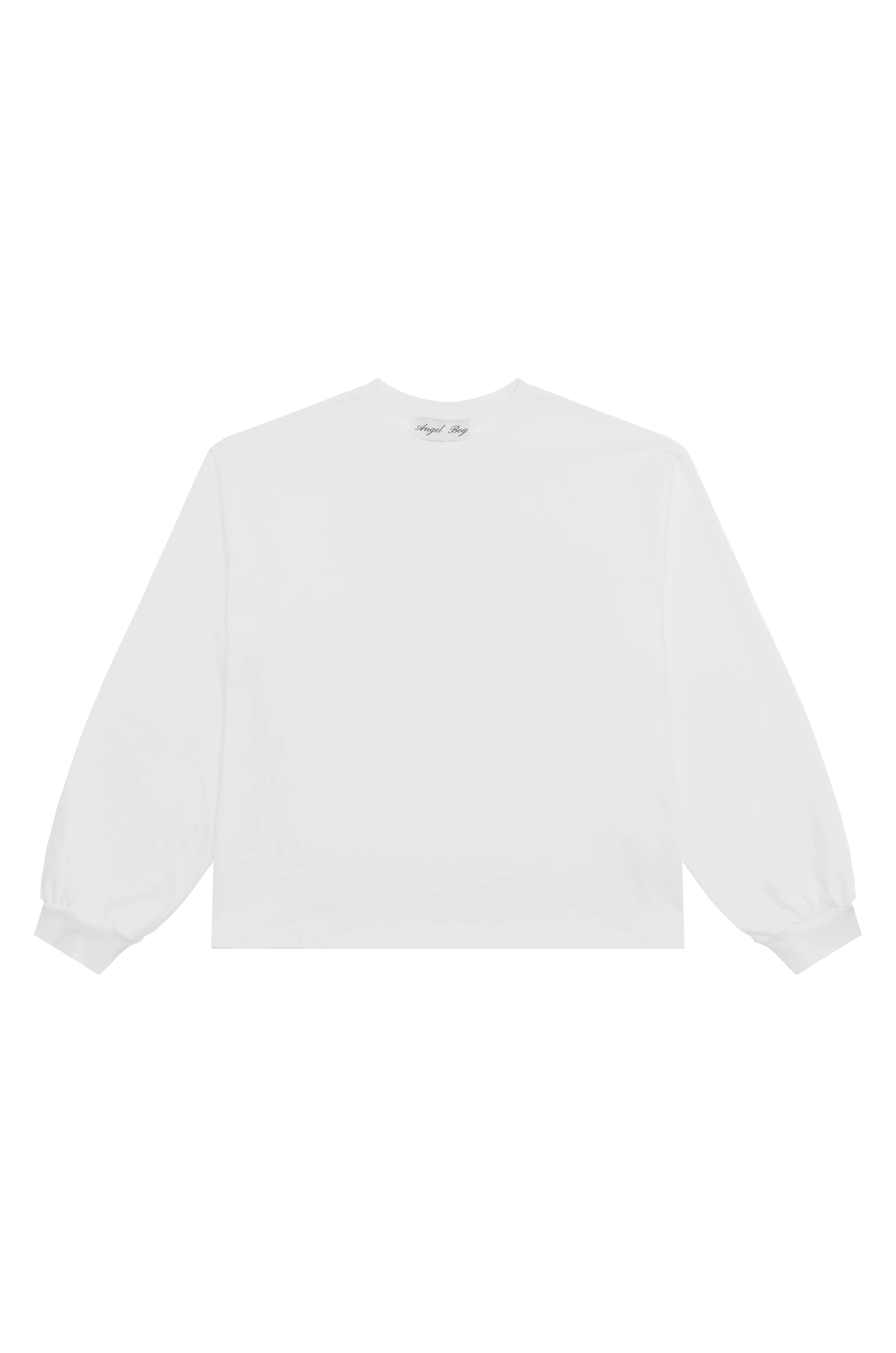 White Long Sleeve T-Shirt sold by Angel Boy