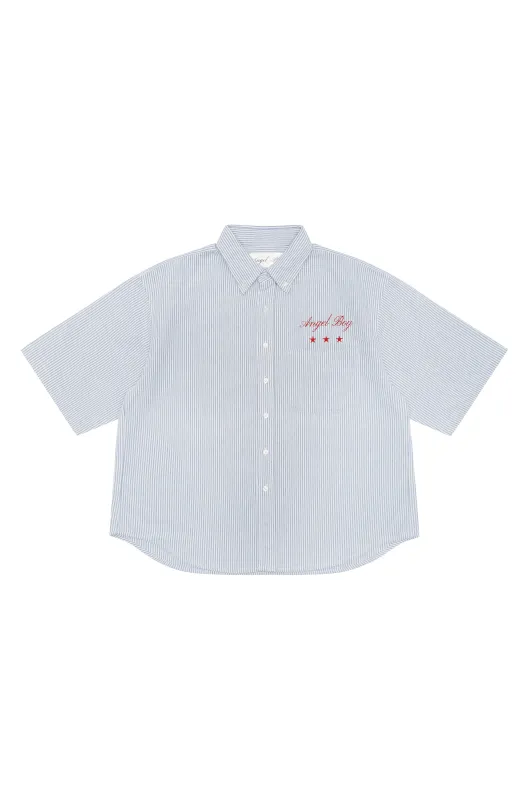 Angel Boy Blue Pinstripe Shirt sold by Angel Boy