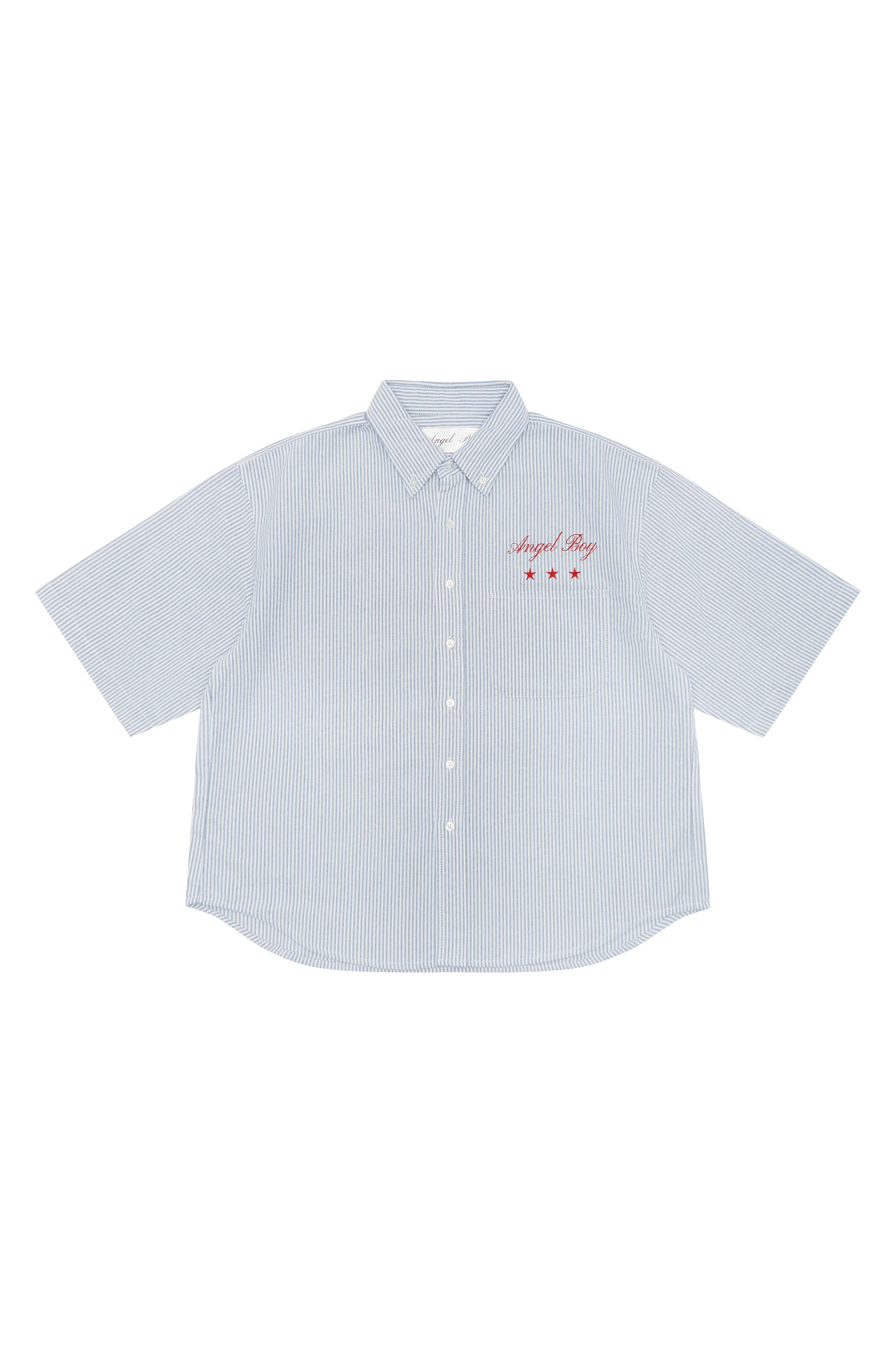 Angel Boy Blue Pinstripe Shirt sold by Angel Boy