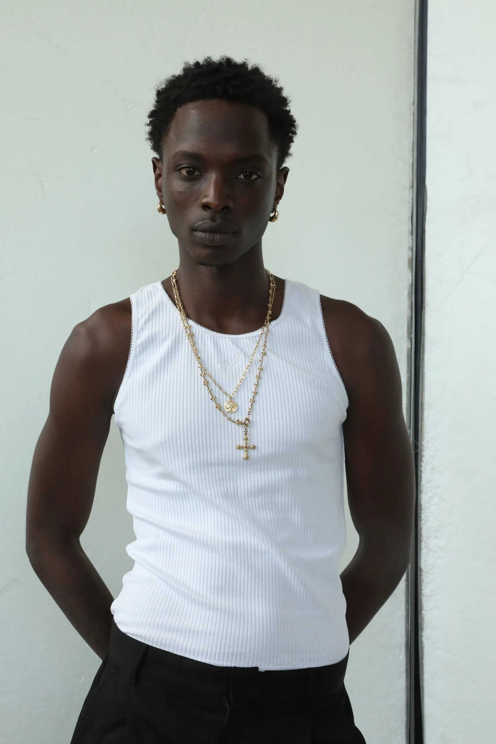 Signature White Singlet sold by Angel Boy product image thumbnail 4