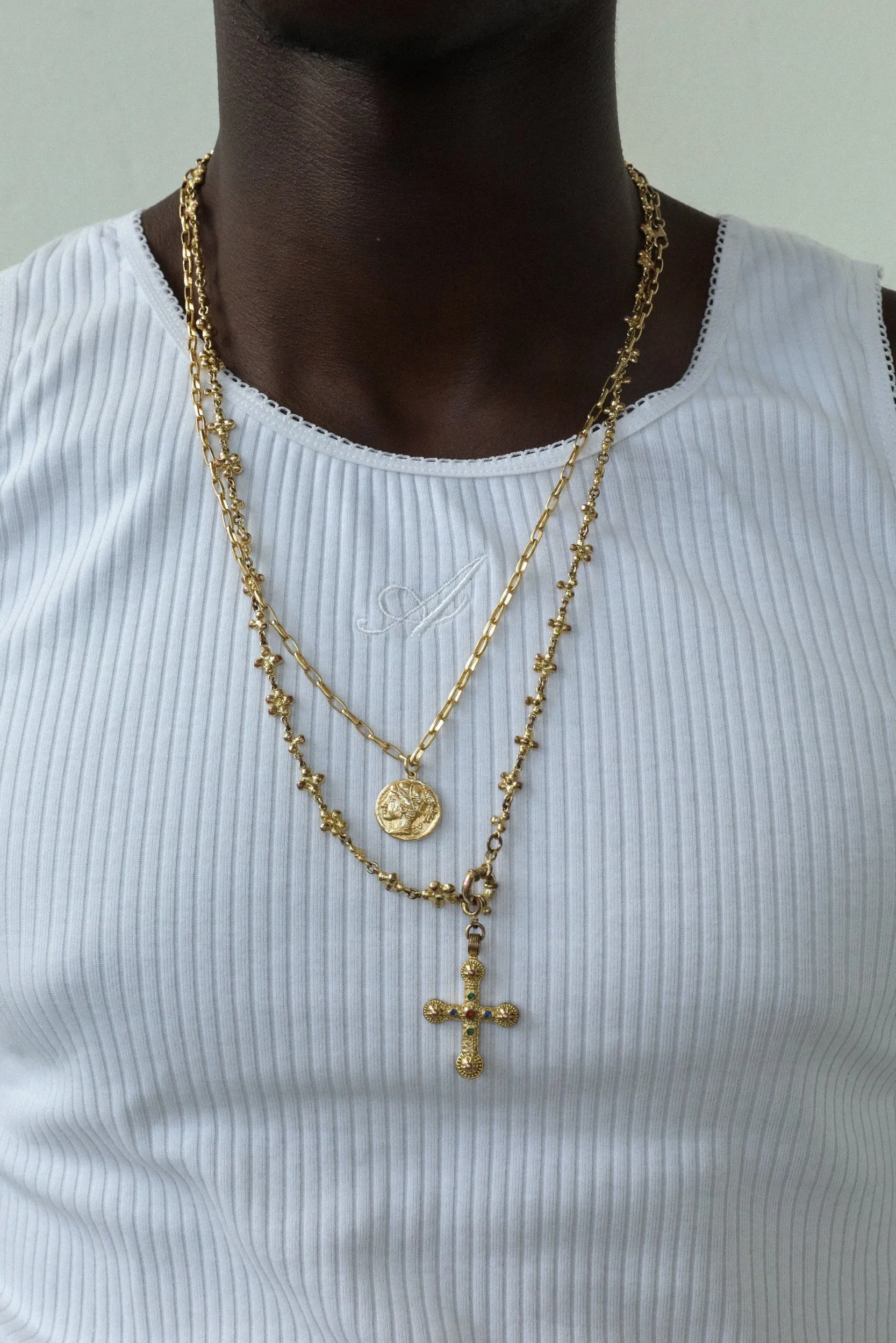 Signature White Singlet sold by Angel Boy product image thumbnail 5