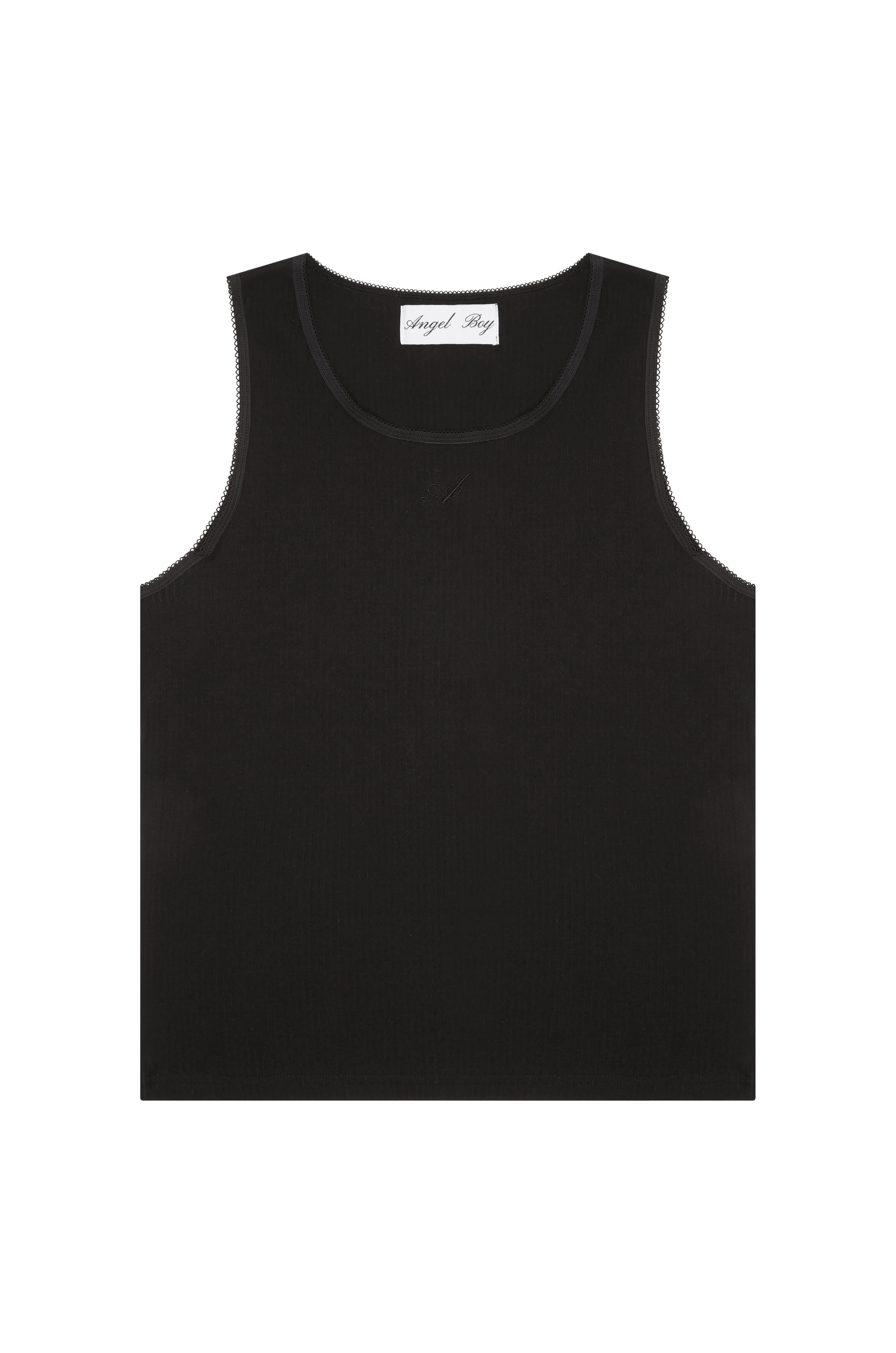 Signature Black Singlet sold by Angel Boy