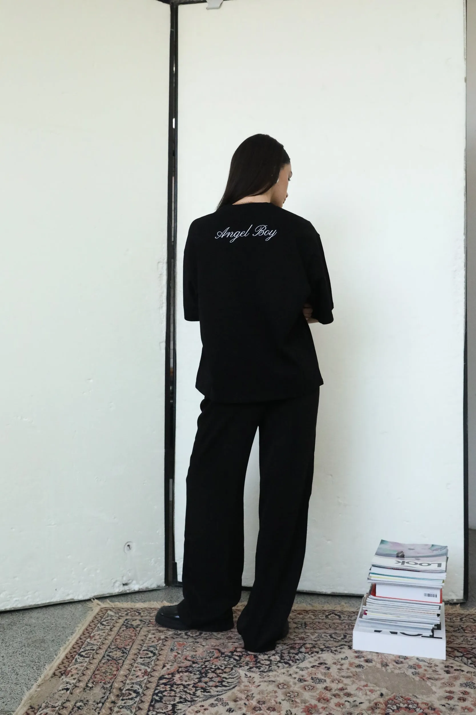 Signature Black Box Tee - White Writing sold by Angel Boy product image thumbnail 2