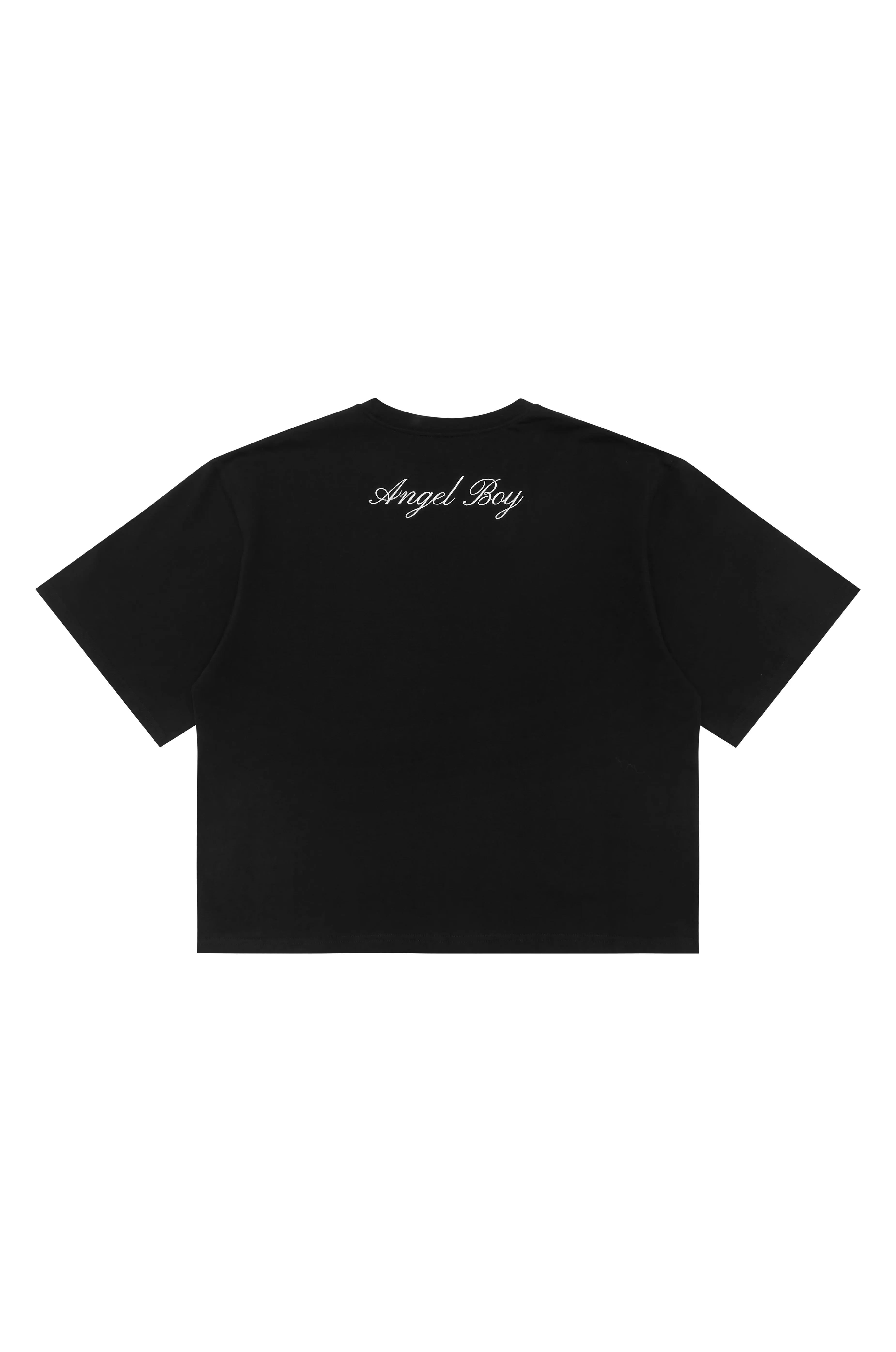 Signature Black Box Tee - White Writing sold by Angel Boy