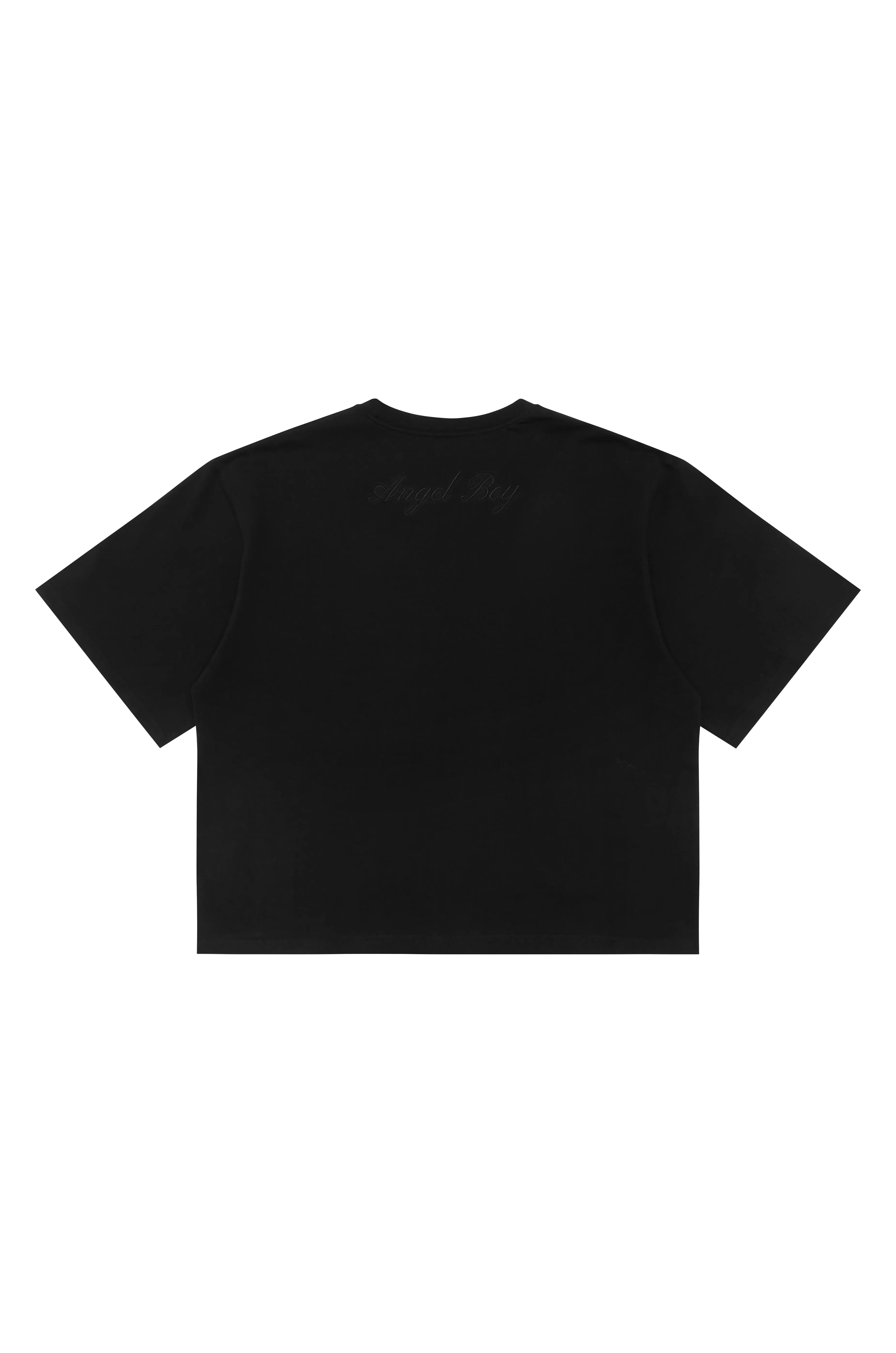 Signature Black Box Tee - Black Writing sold by Angel Boy