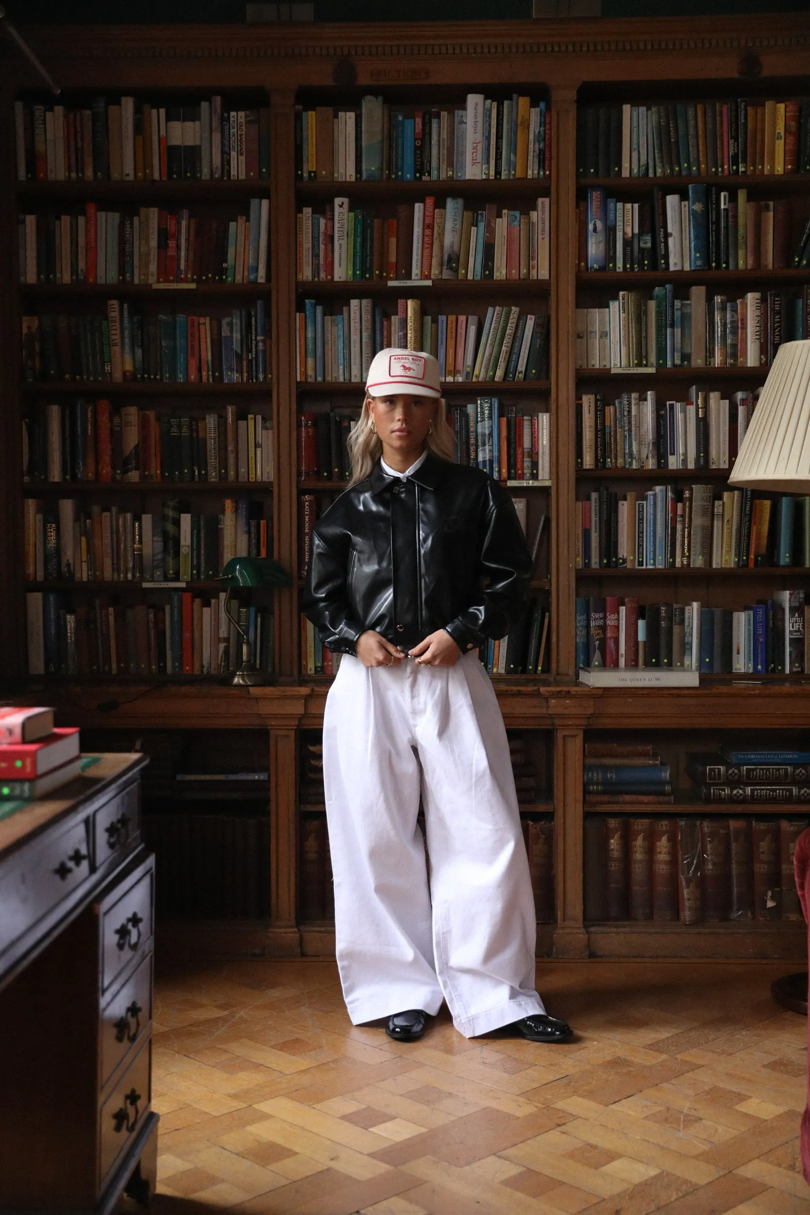 AB Double Pleated White Denim sold by Angel Boy product image thumbnail 4