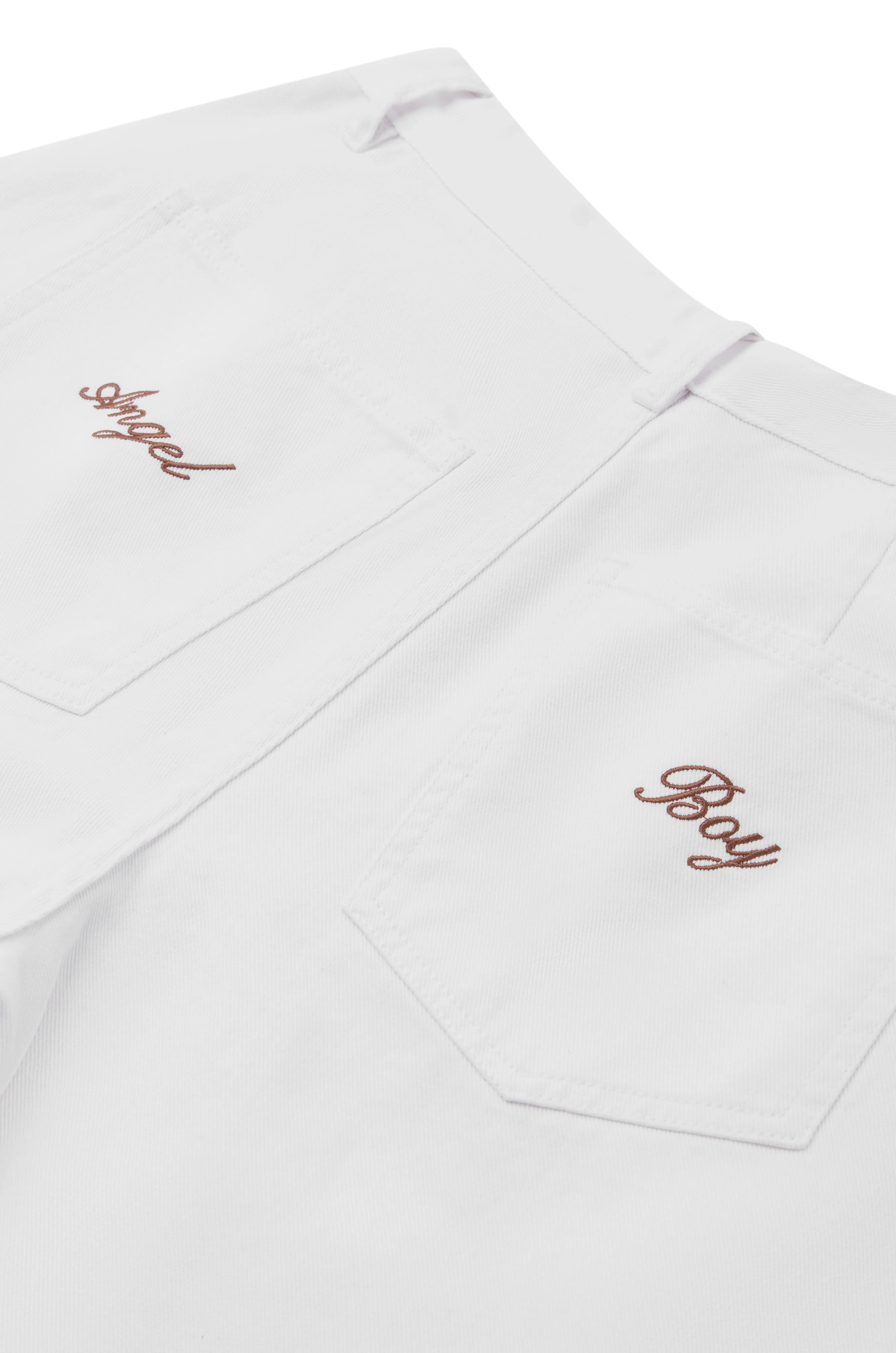 AB Double Pleated White Denim sold by Angel Boy product image thumbnail 5