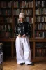 AB Double Pleated White Denim sold by Angel Boy
