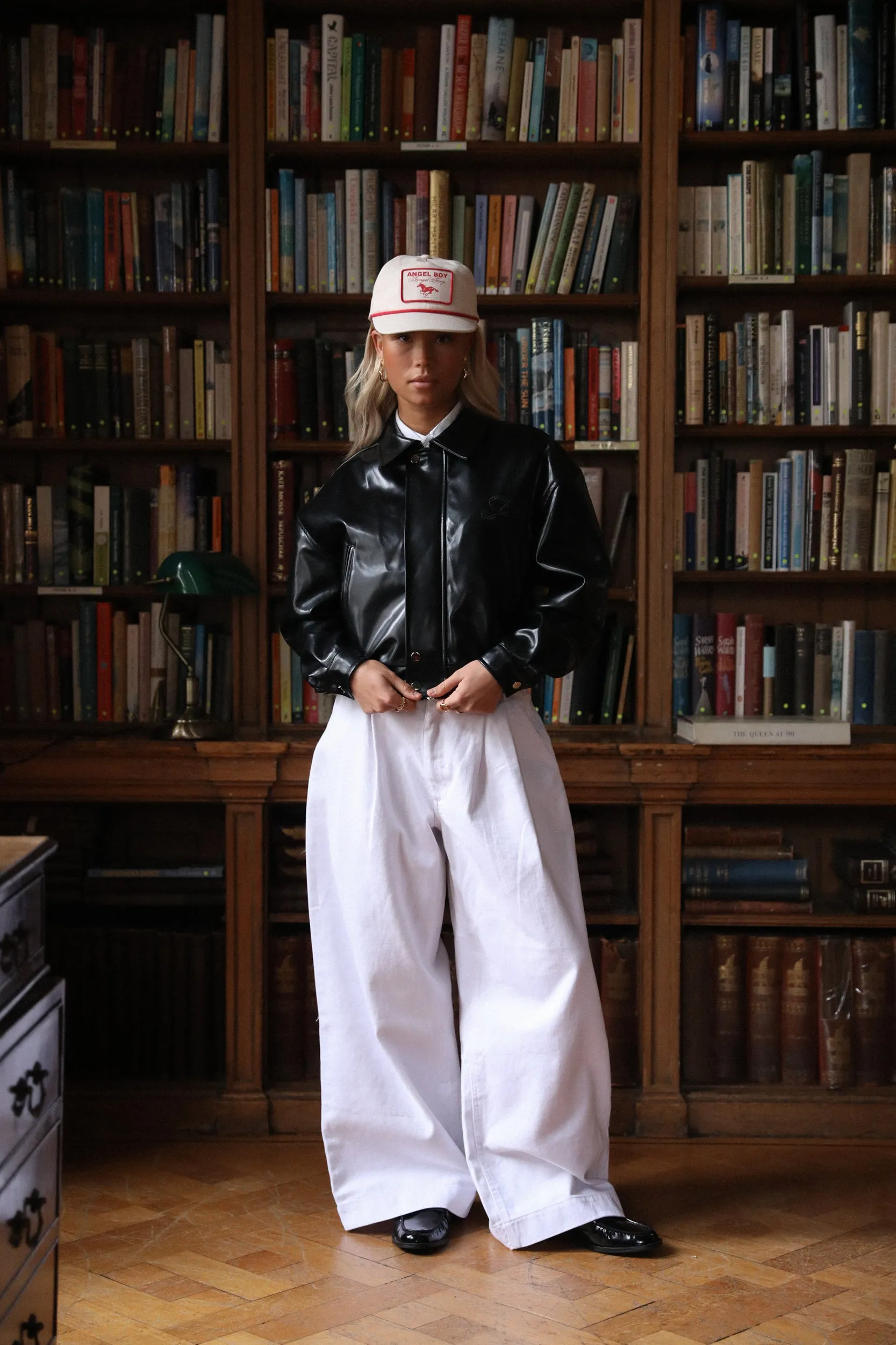 AB Double Pleated White Denim sold by Angel Boy product image thumbnail 2