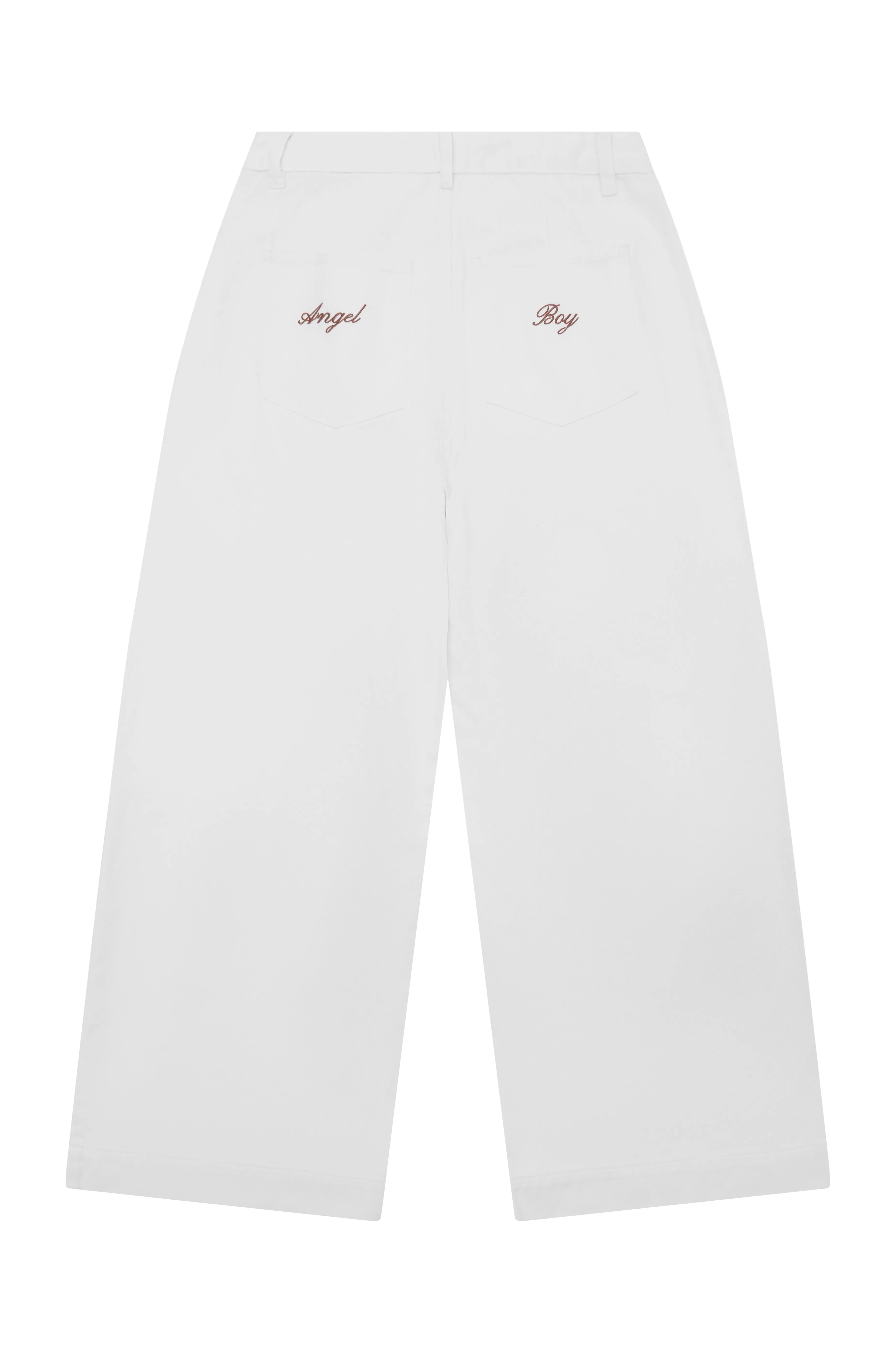 AB Double Pleated White Denim sold by Angel Boy product image thumbnail 3