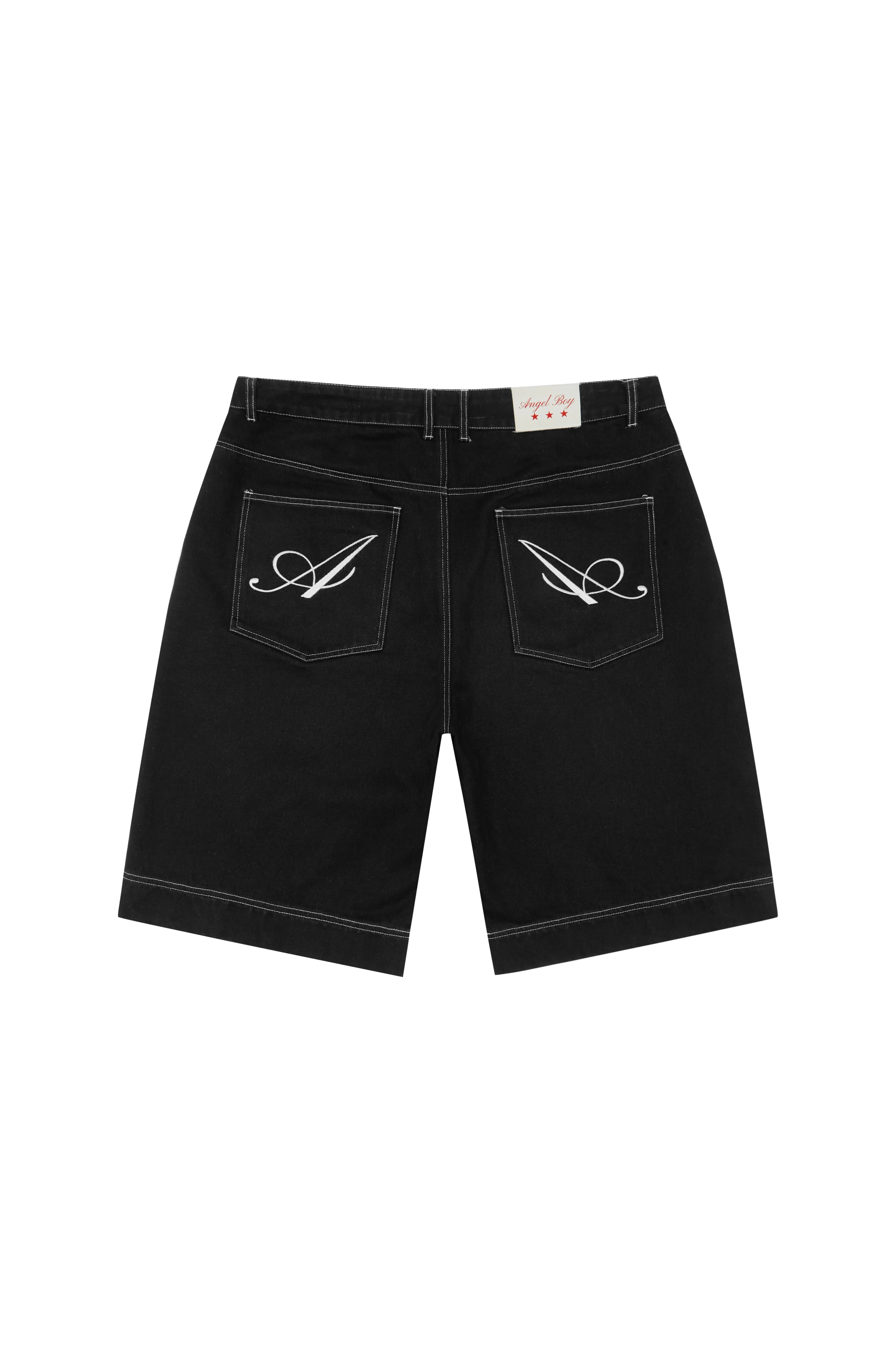 Angel Boy Black Denim Shorts sold by Angel Boy product image thumbnail 3
