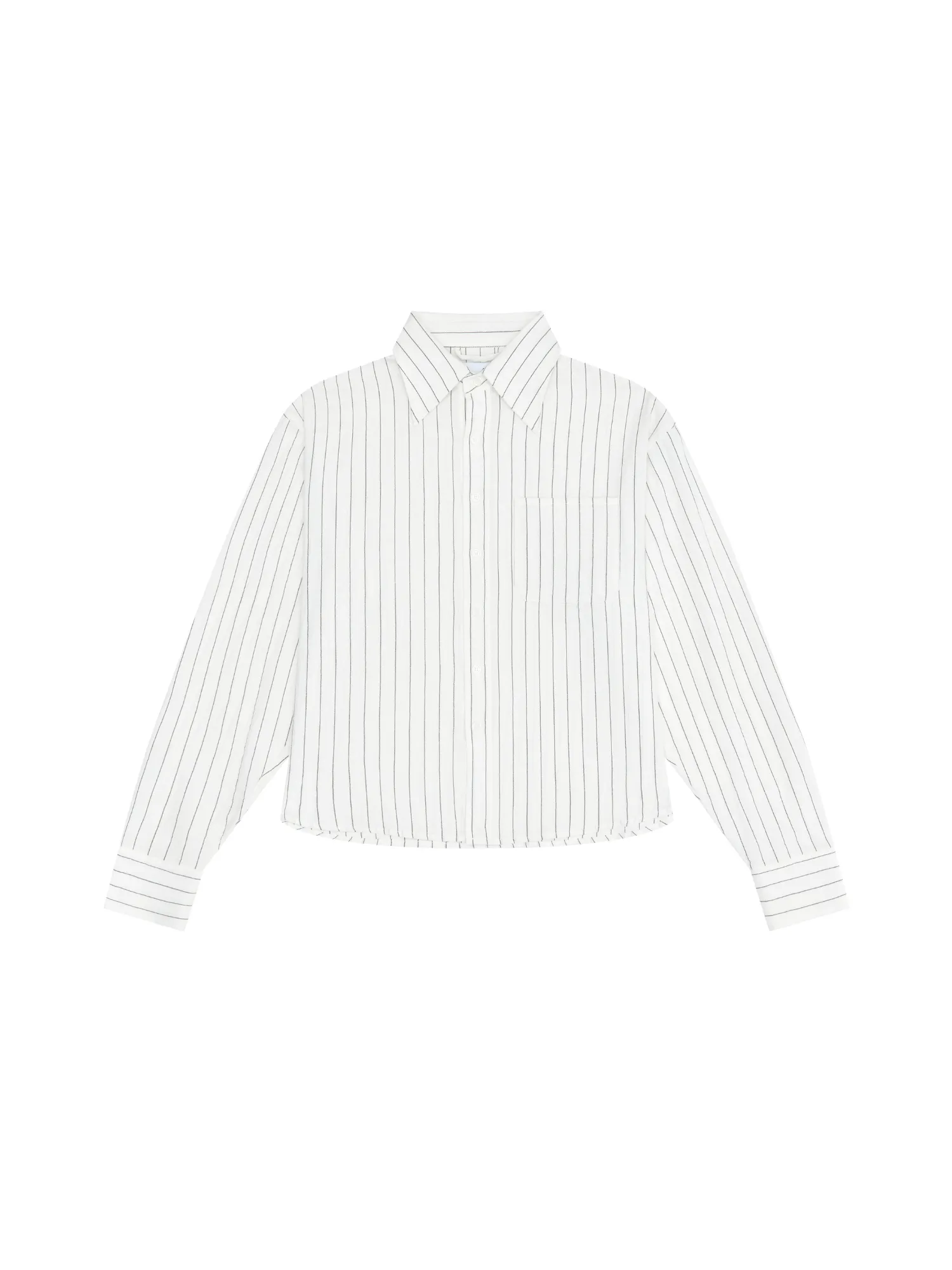 White Pinstriped Long Sleeve Shirt sold by Angel Boy