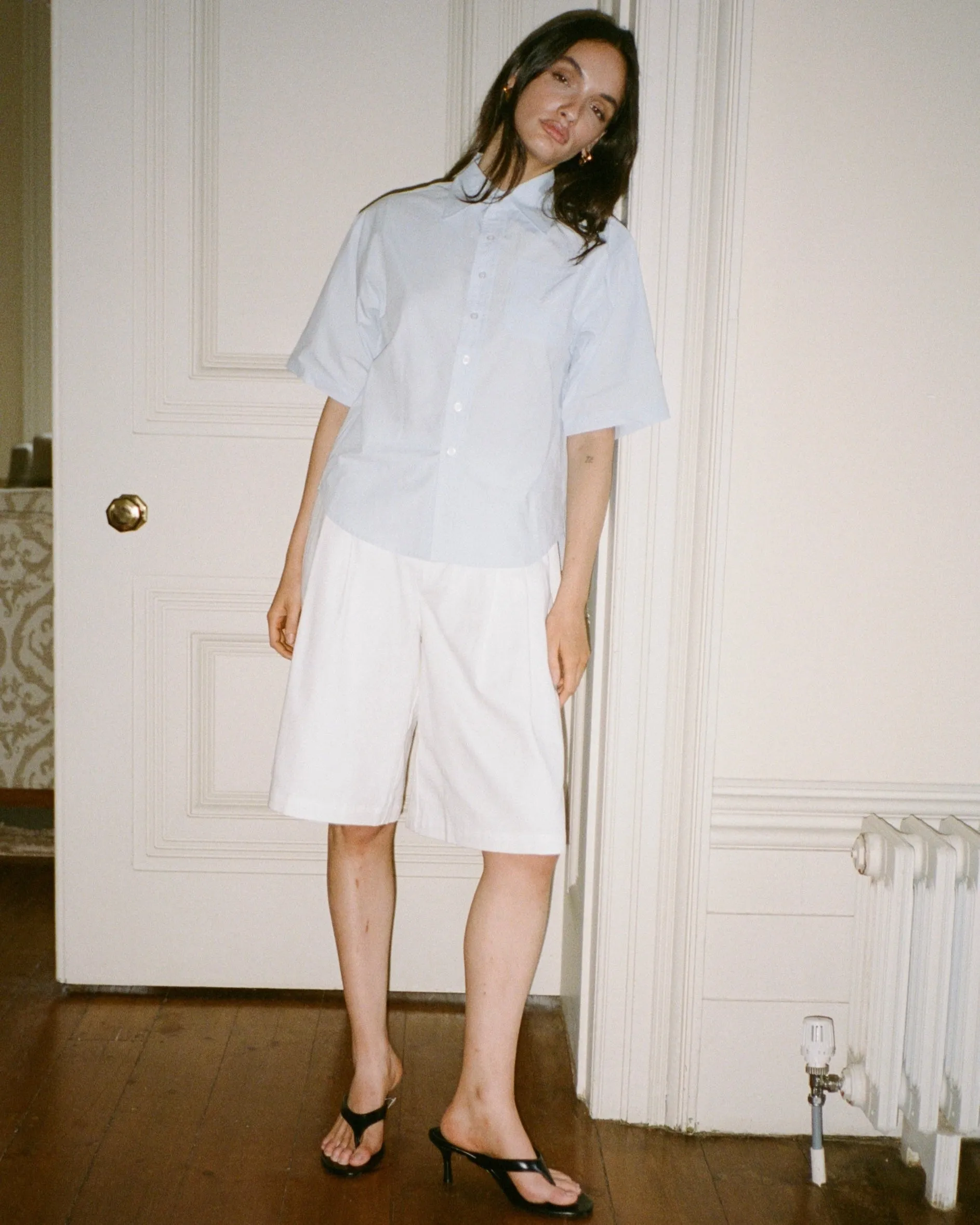 Blue Short Sleeve Button Up sold by Angel Boy product image thumbnail 2