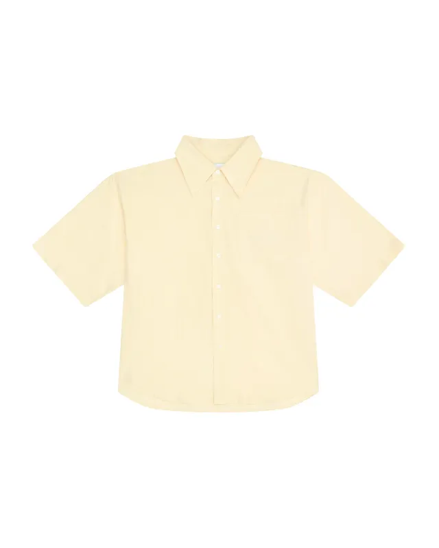 Yellow Short Sleeve Button Up sold by Angel Boy