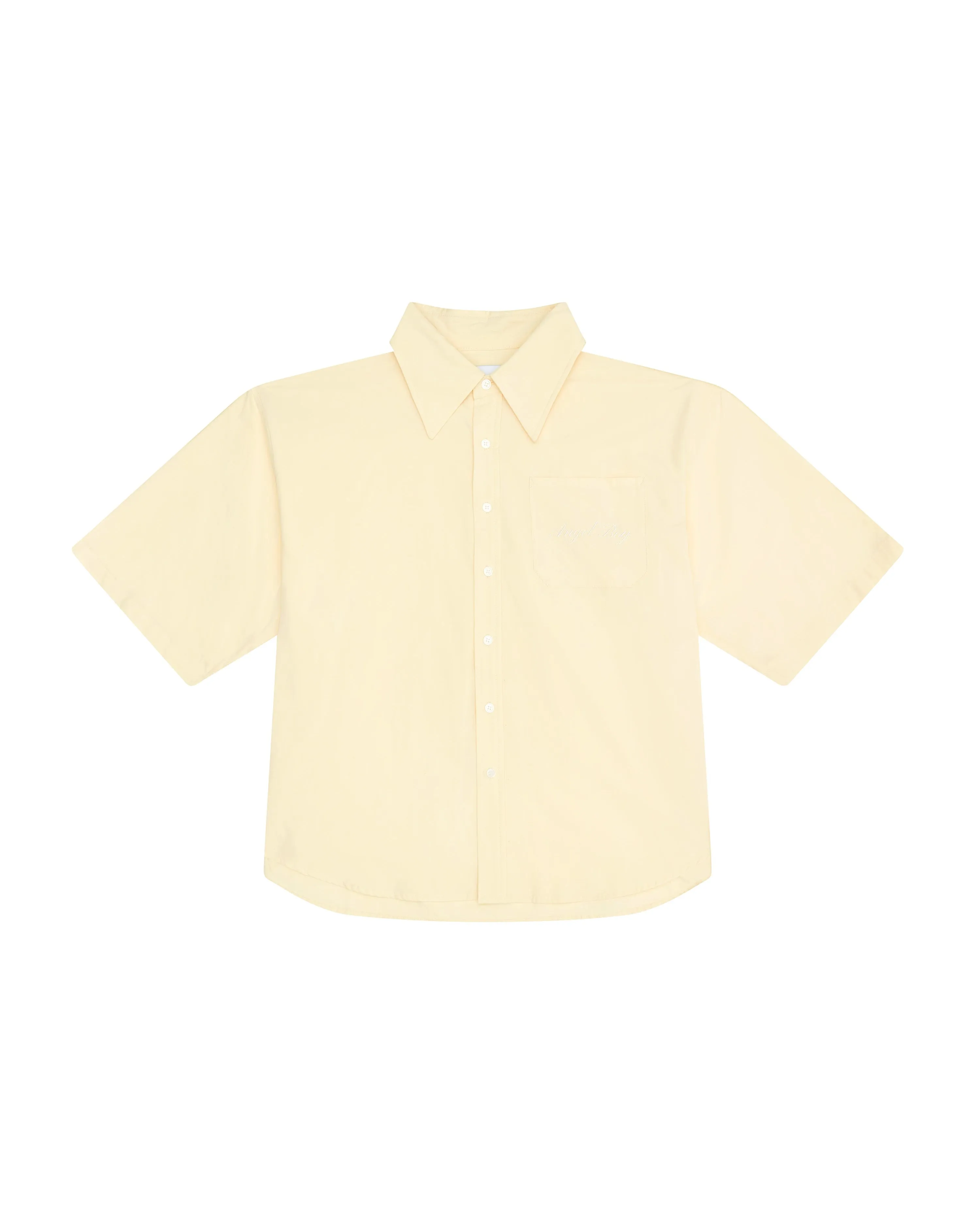 Yellow Short Sleeve Button Up sold by Angel Boy