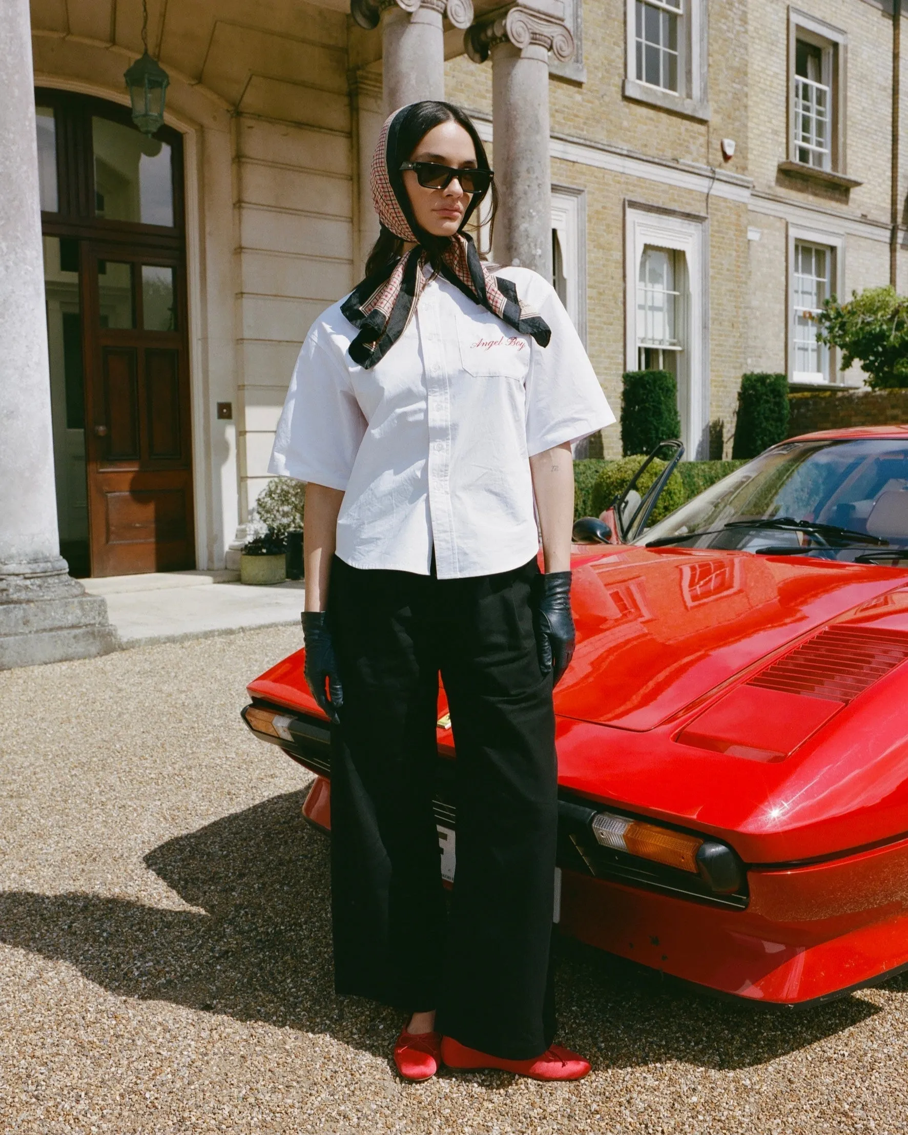 White Short Sleeve Button Up sold by Angel Boy product image thumbnail 4