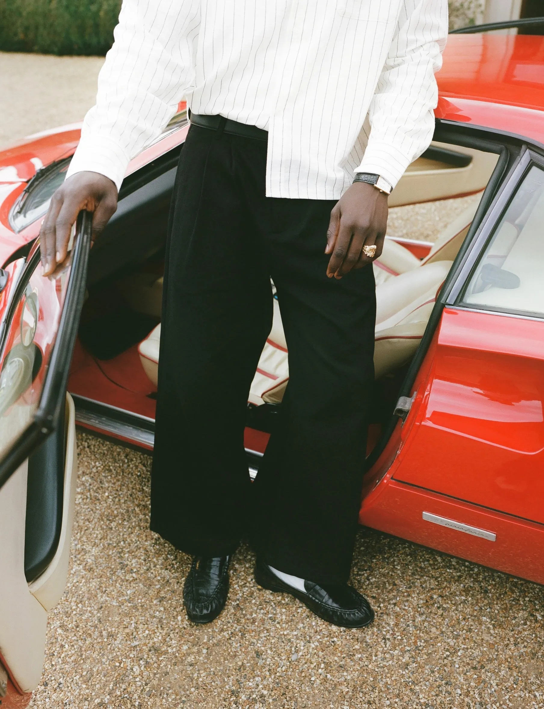Black Pleated Pants sold by Angel Boy product image thumbnail 4