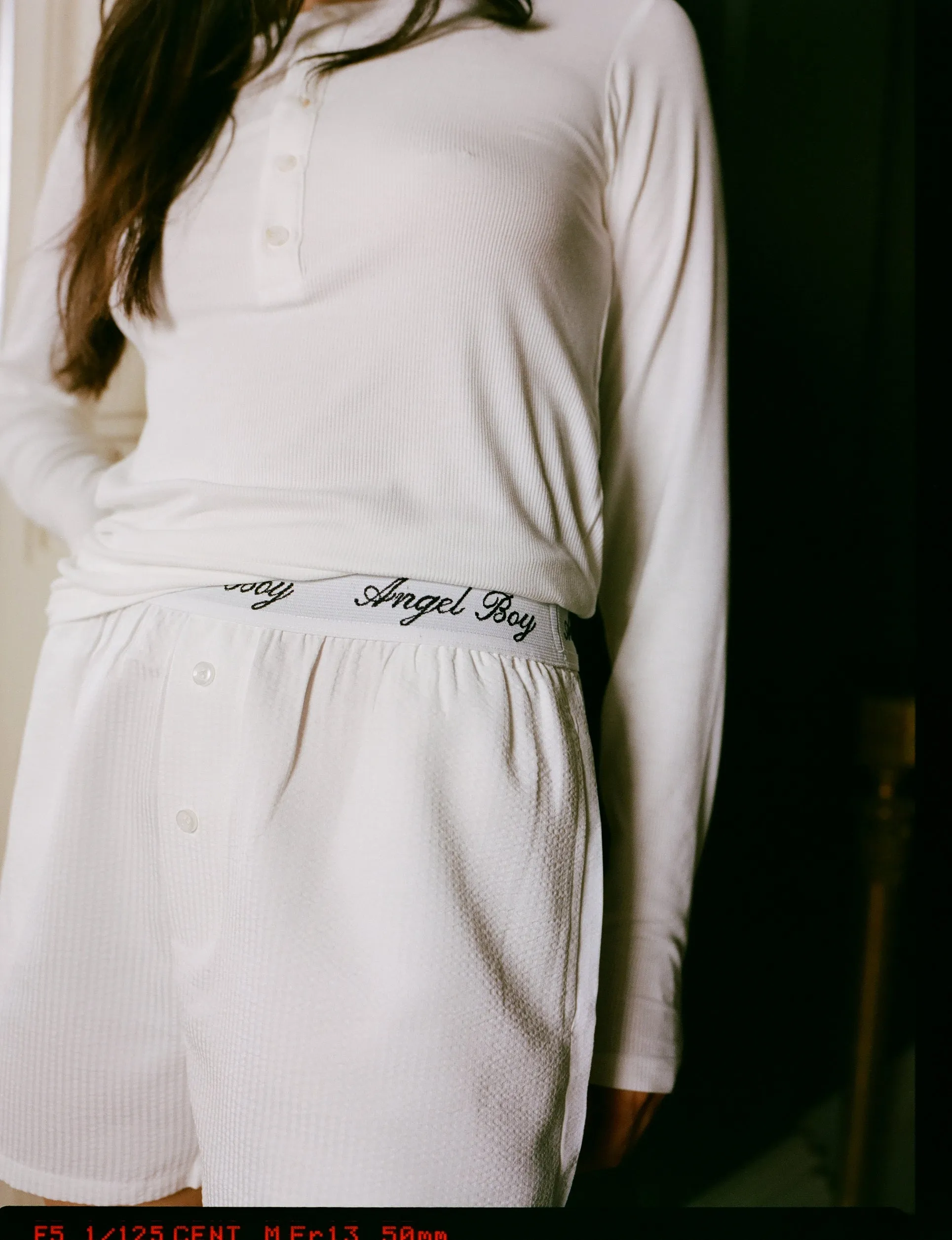 White Pinstripe Boxers sold by Angel Boy product image thumbnail 4