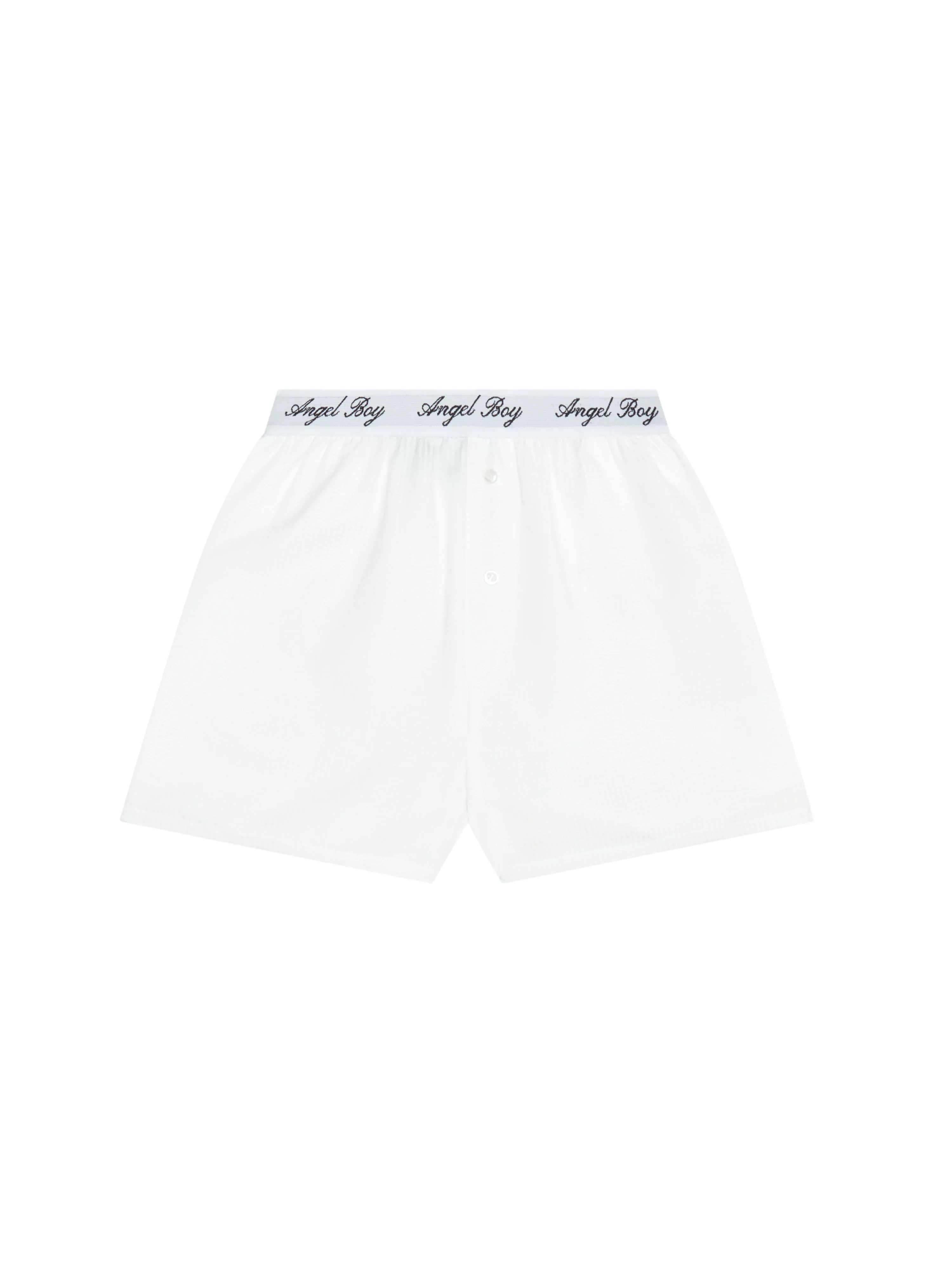 White Pinstripe Boxers sold by Angel Boy