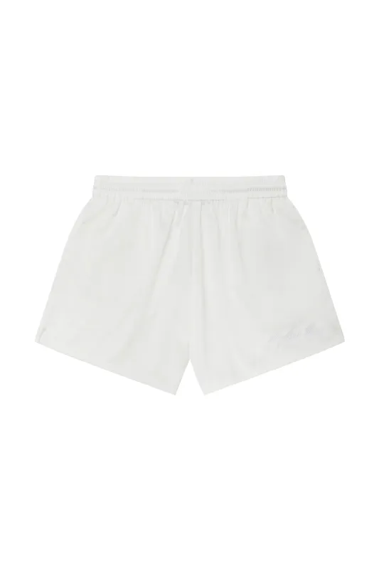 White Pinstriped Sport Shorts sold by Angel Boy