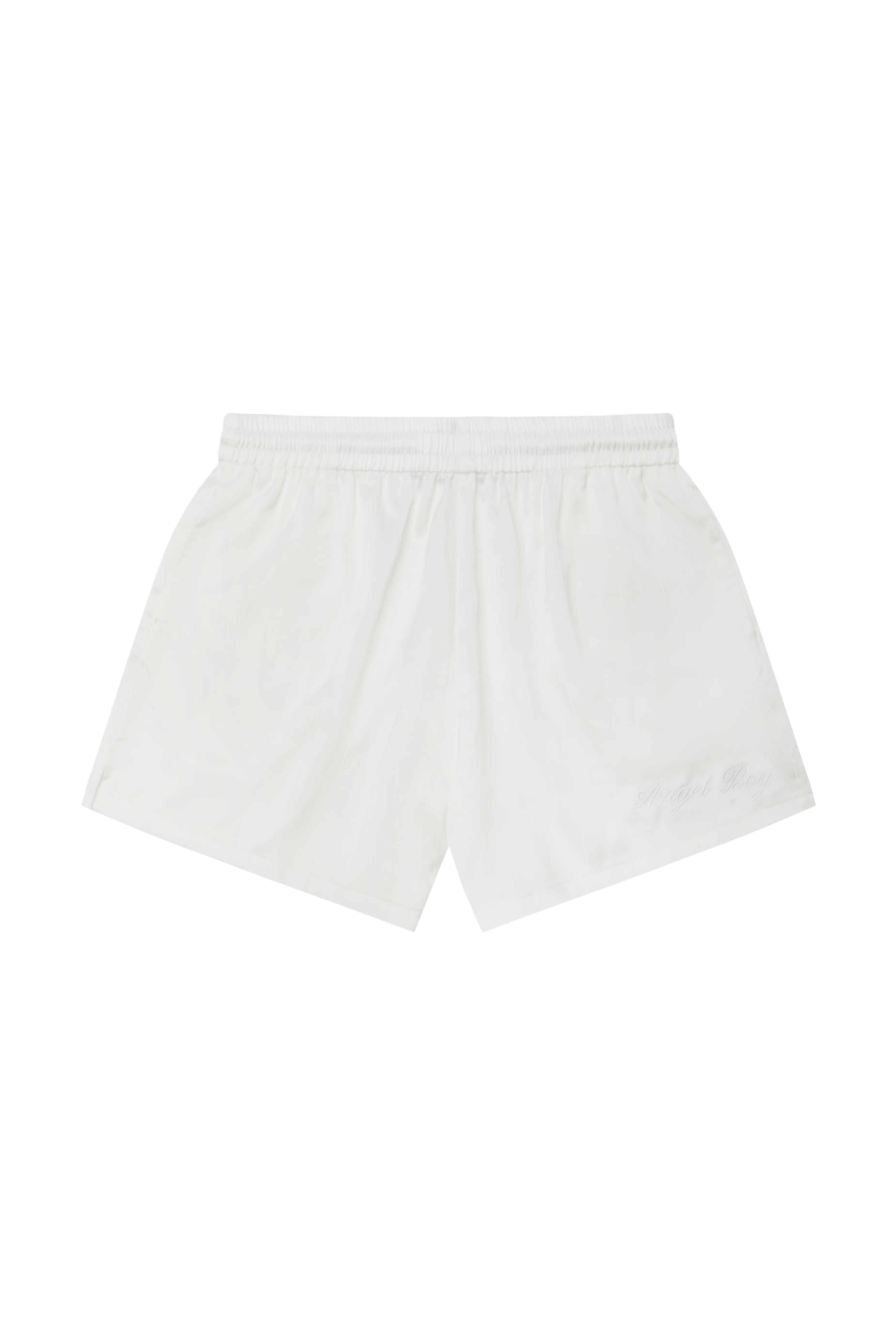 White Pinstriped Sport Shorts sold by Angel Boy