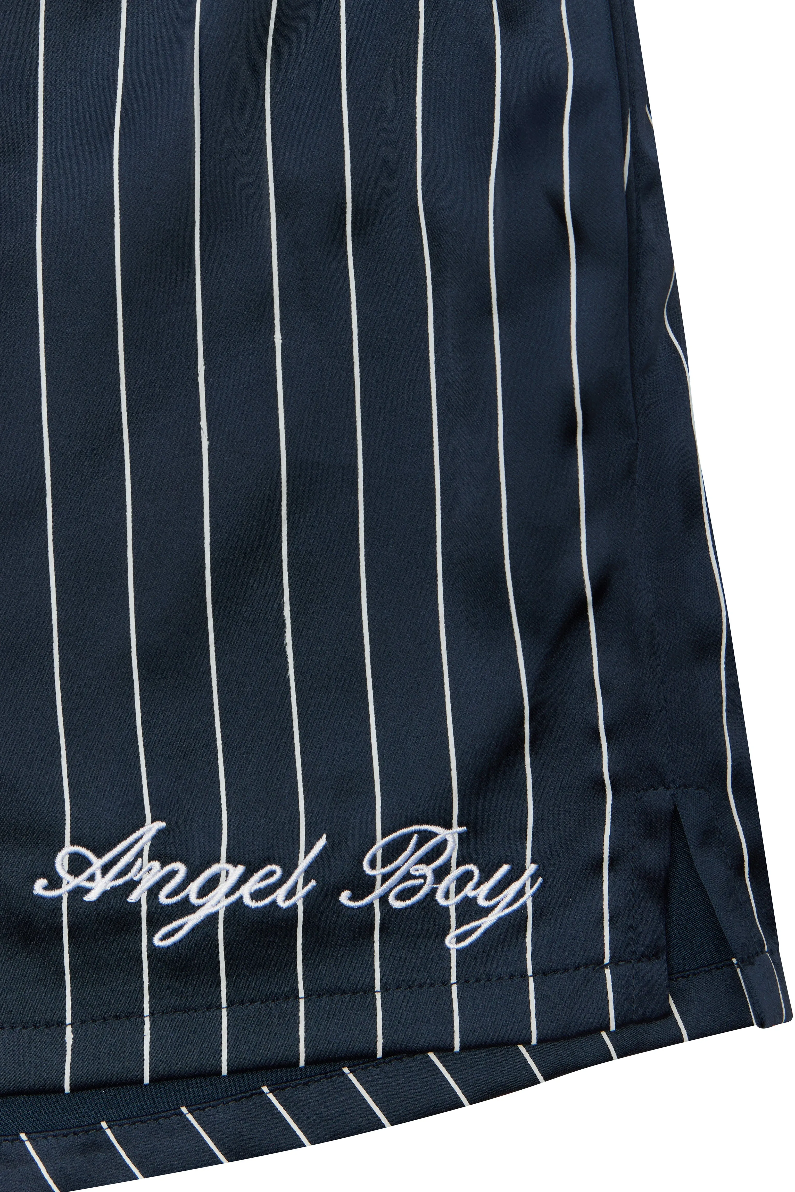 Navy Pinstriped Sport Shorts sold by Angel Boy product image thumbnail 4