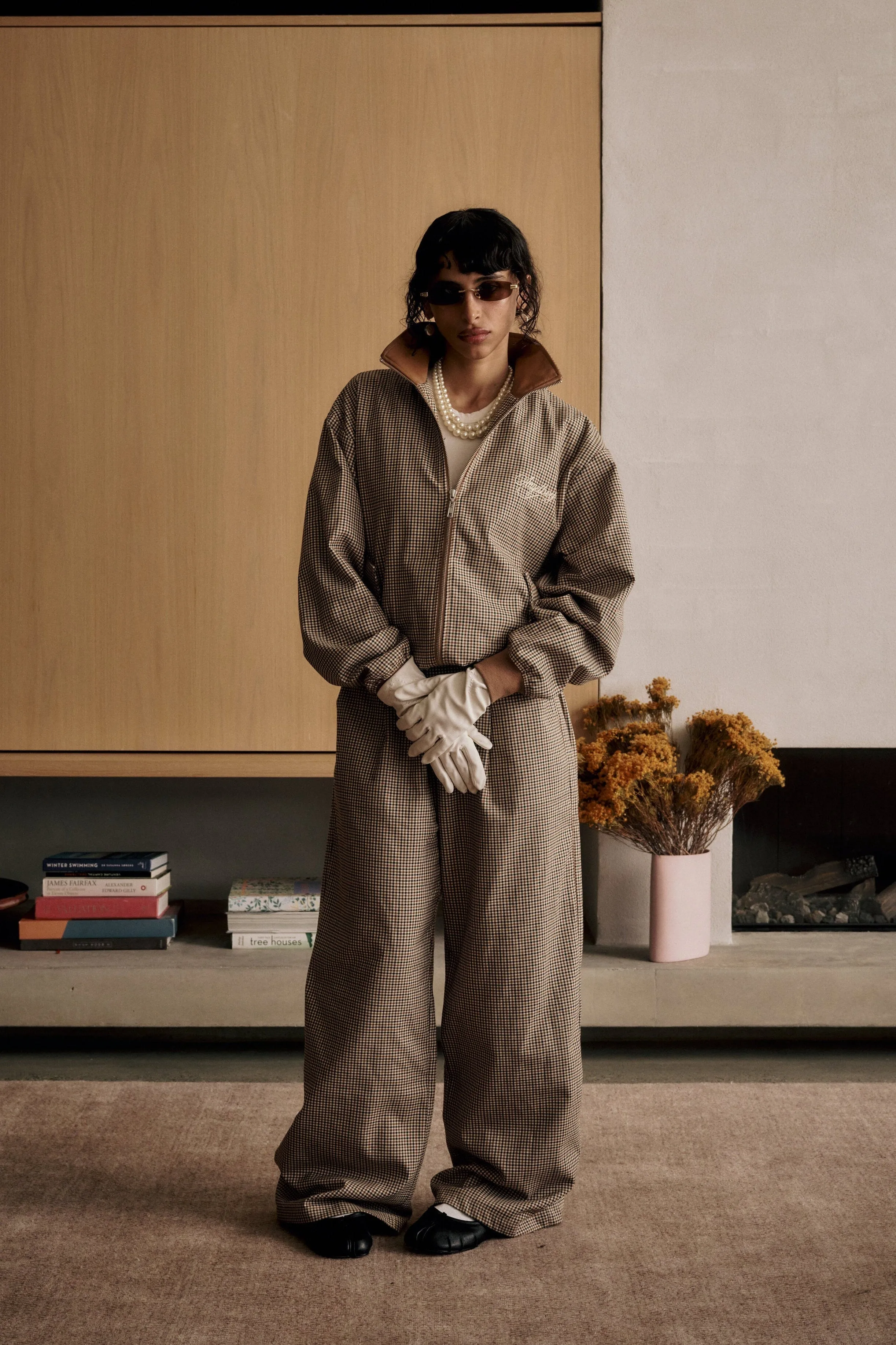 Houndstooth Pleated Pants sold by Angel Boy product image thumbnail 4