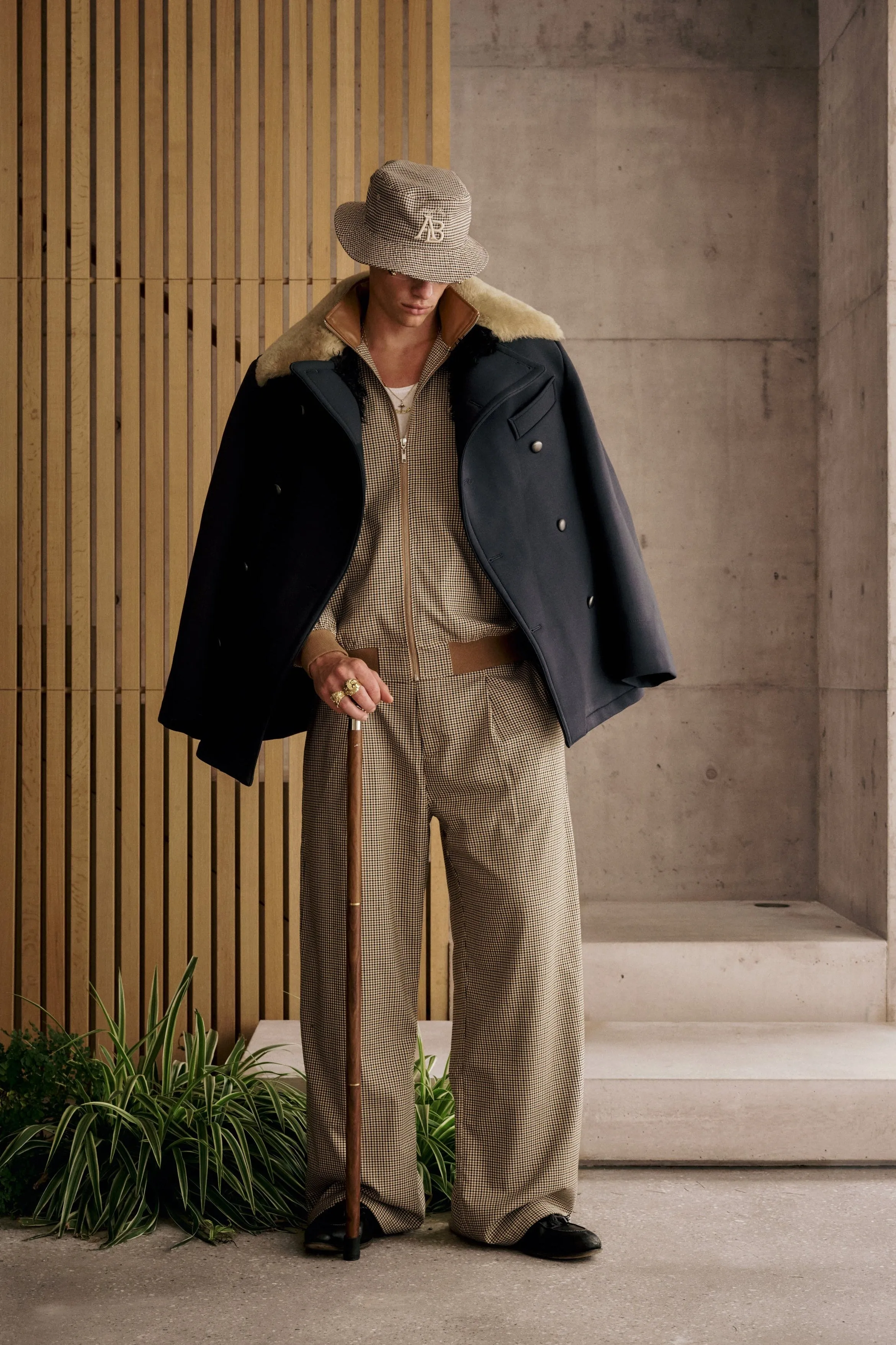 Houndstooth Pleated Pants sold by Angel Boy product image thumbnail 2