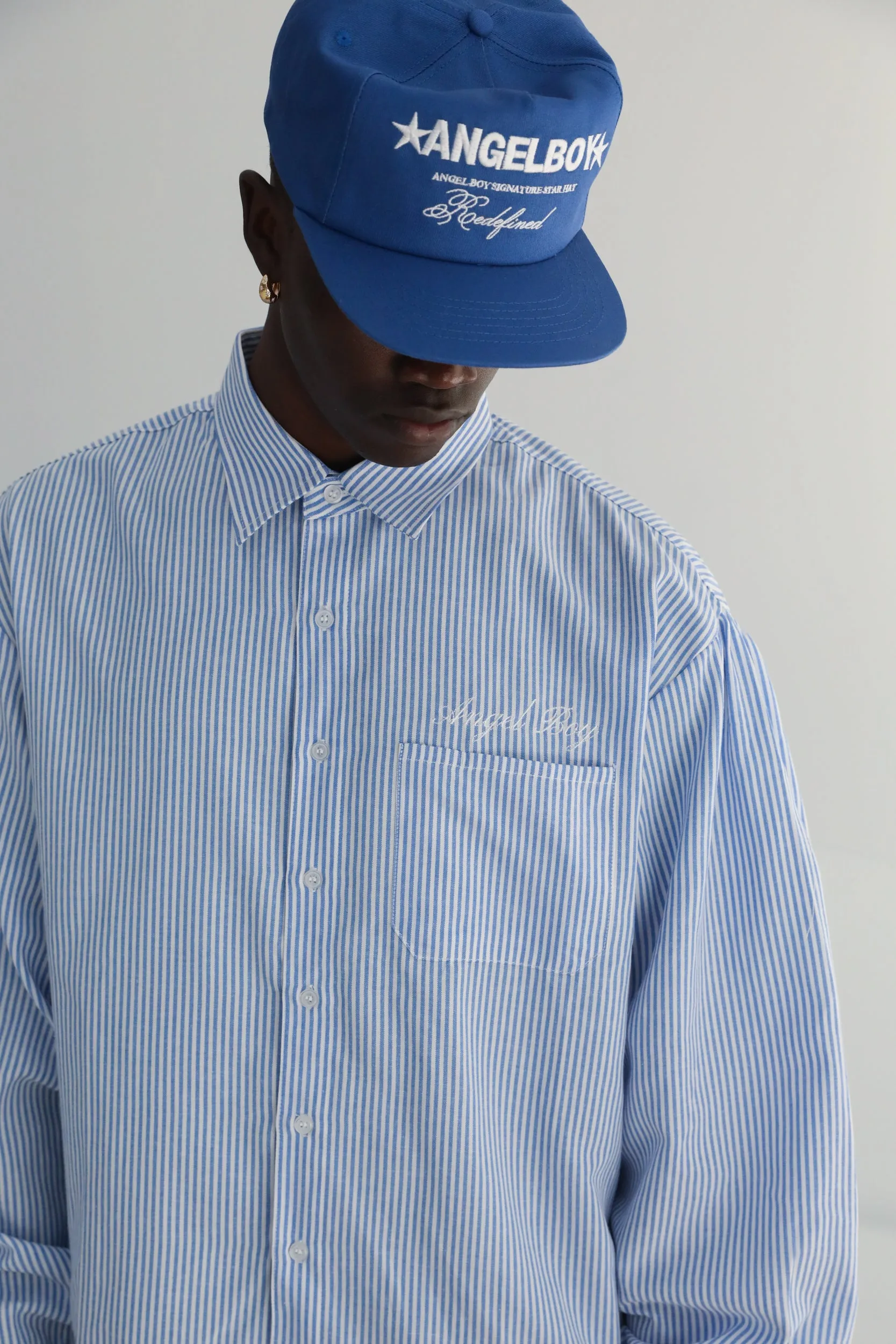 Pinstripe Long Sleeve Button Up sold by Angel Boy product image thumbnail 5