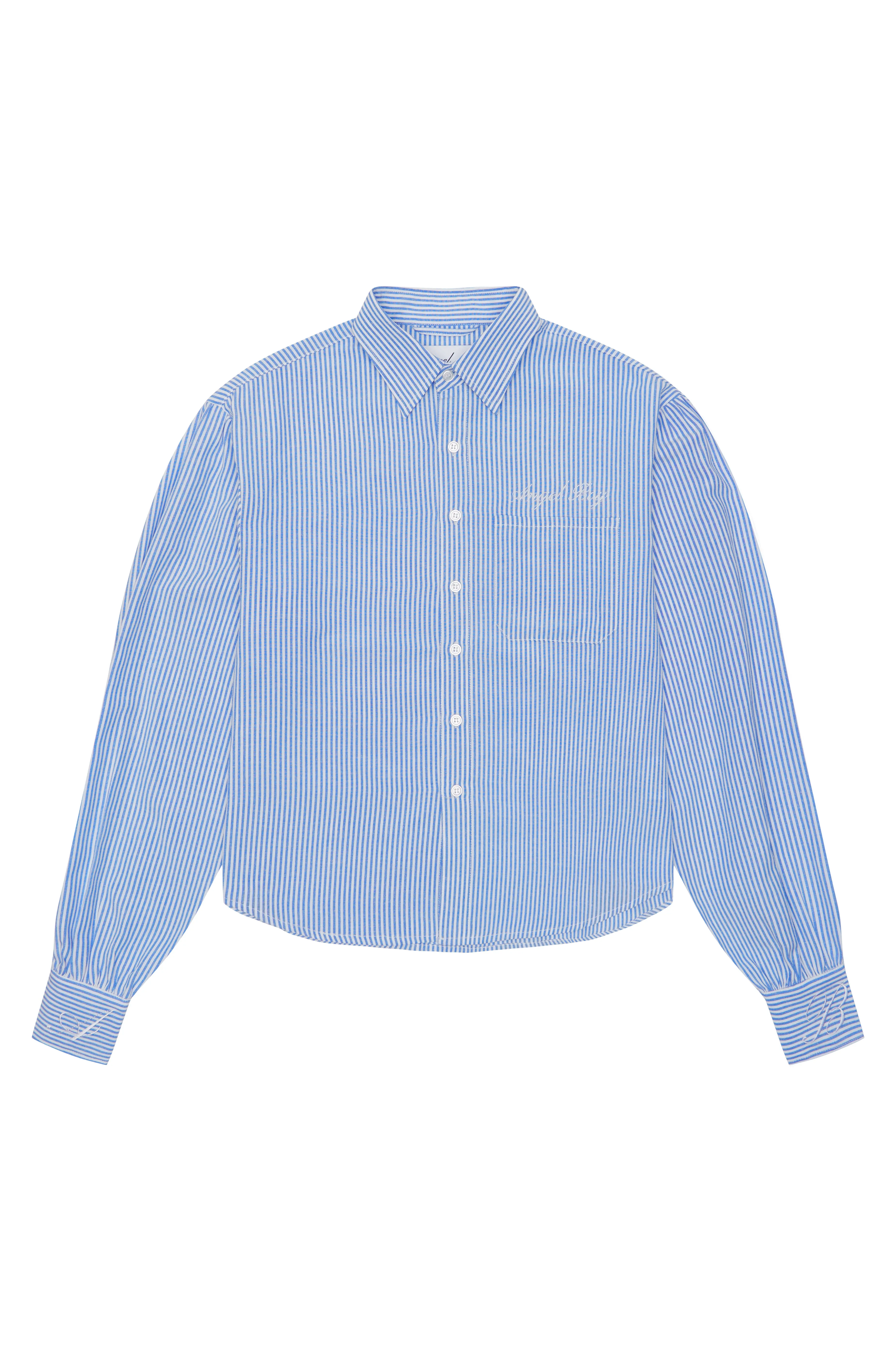 Pinstripe Long Sleeve Button Up sold by Angel Boy